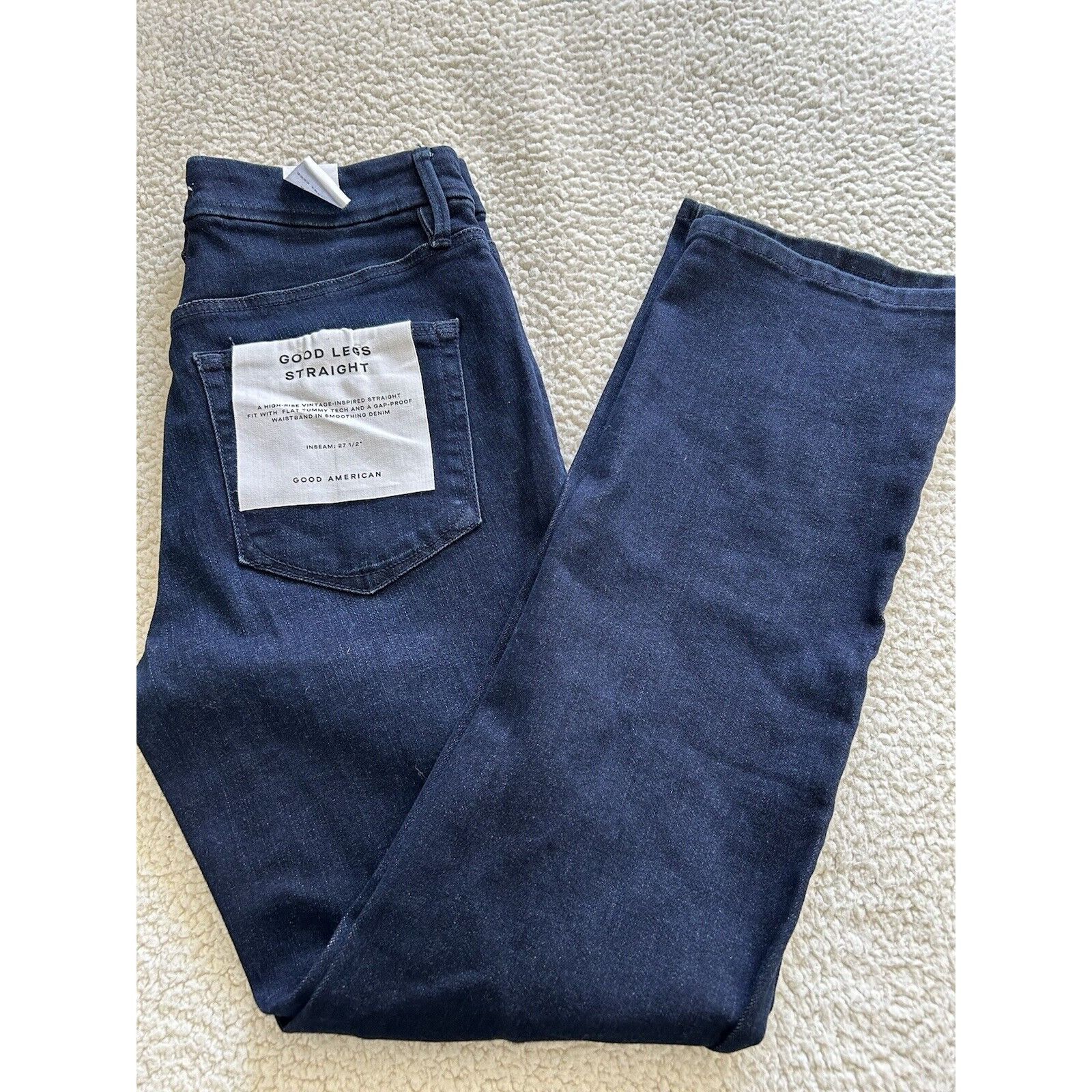 Good American Good Legs Straight Leg Jeans Blue Women's Size