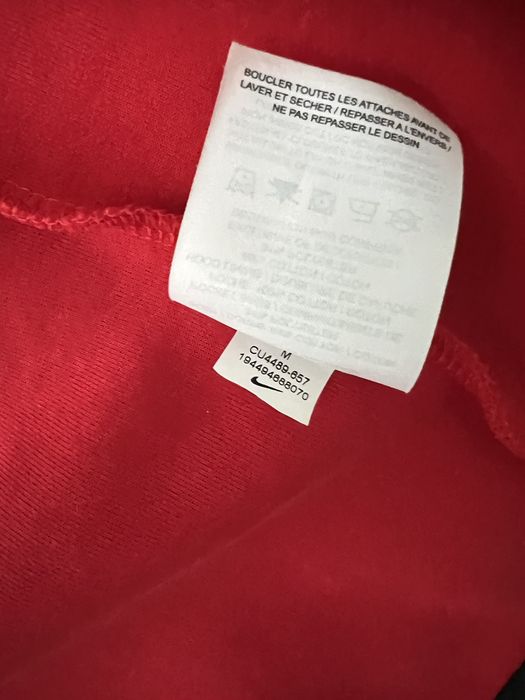 mens nike tech fleece red