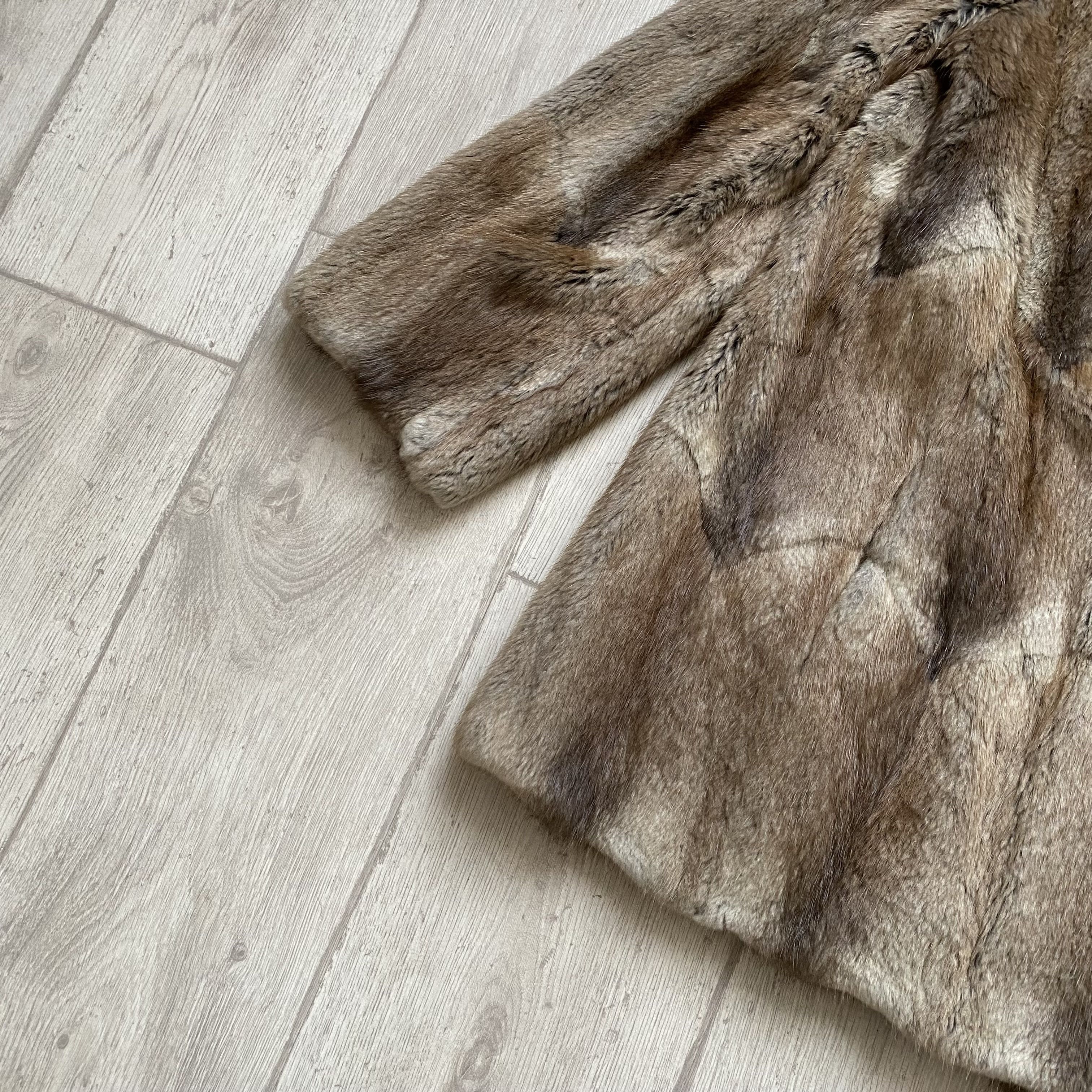 Vintage Vintage 90’s Oldmaney Real Fur Coat Lxury Designer Leather Size M / US 6-8 / IT 42-44 - 4 Thumbnail
