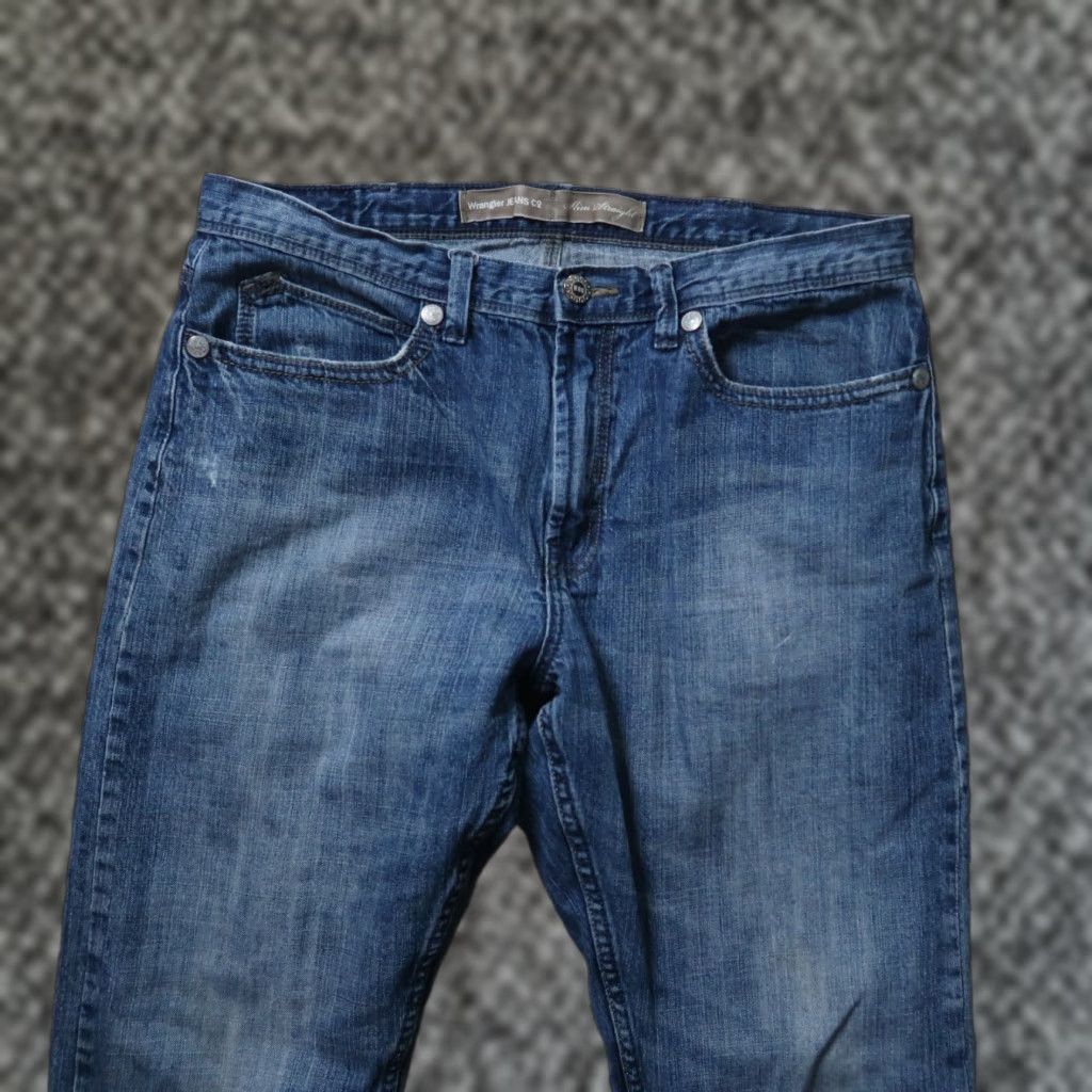Wrangler Wrangler Jeans Slim Straight Men’s 36x28 Blue Denim pants Size US 36 / EU 52 - 1 Thumbnail