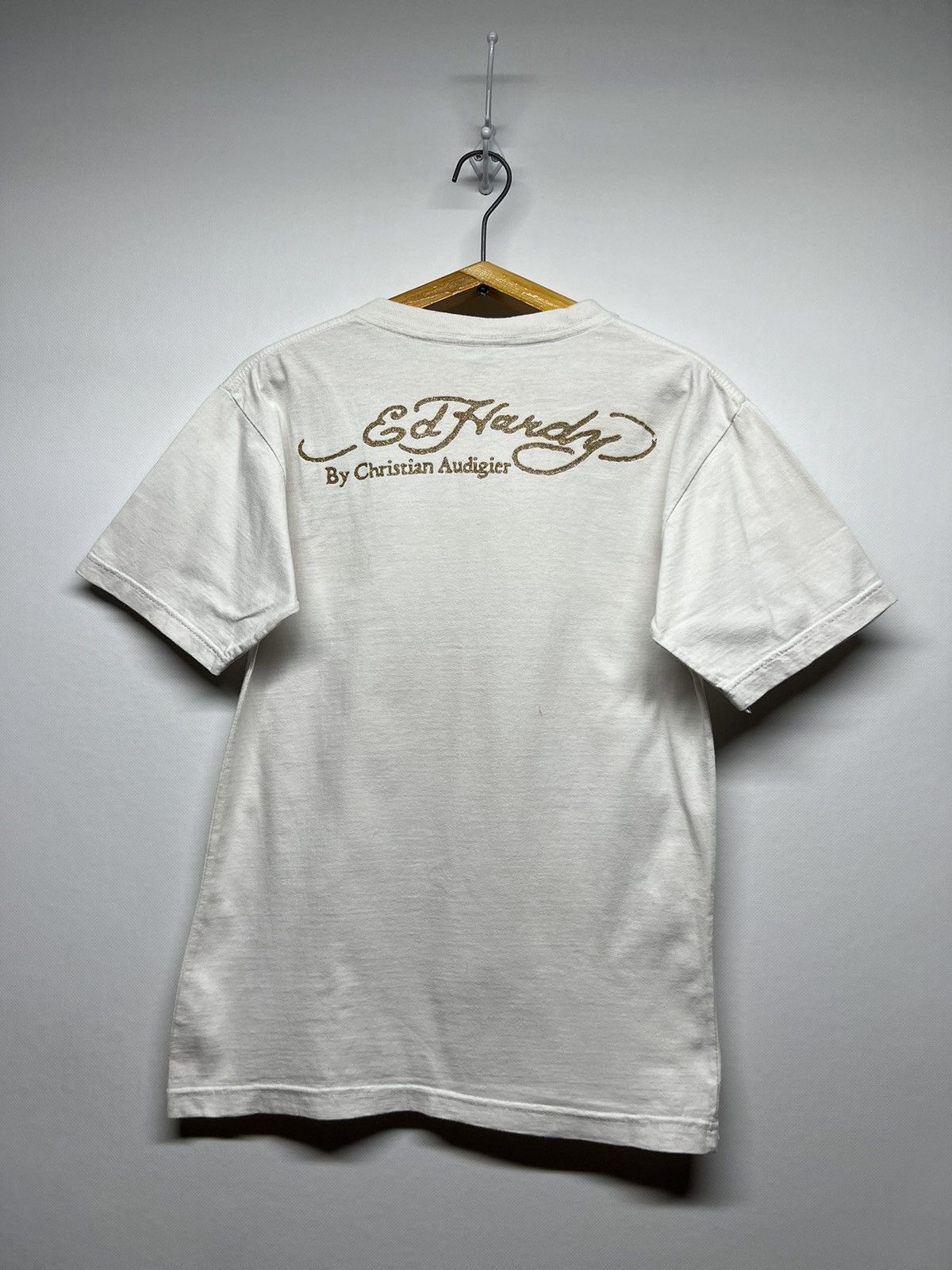 Christian Audigier × Ed Hardy × Vintage Vintage Y2k Ed Hardy 🤍 Tigger Big Logo T-Shirt 00’s Size M / US 6-8 / IT 42-44 - 3 Thumbnail