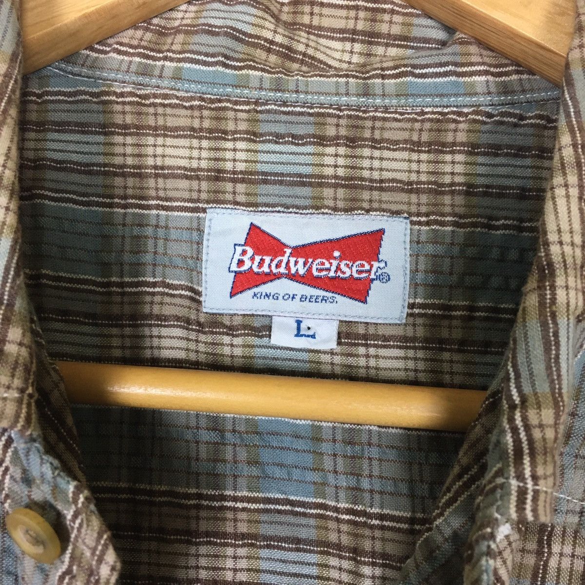 Budweiser Vintage Budweiser King Of Beers Button Ups Size US L / EU 52-54 / 3 - 8 Thumbnail