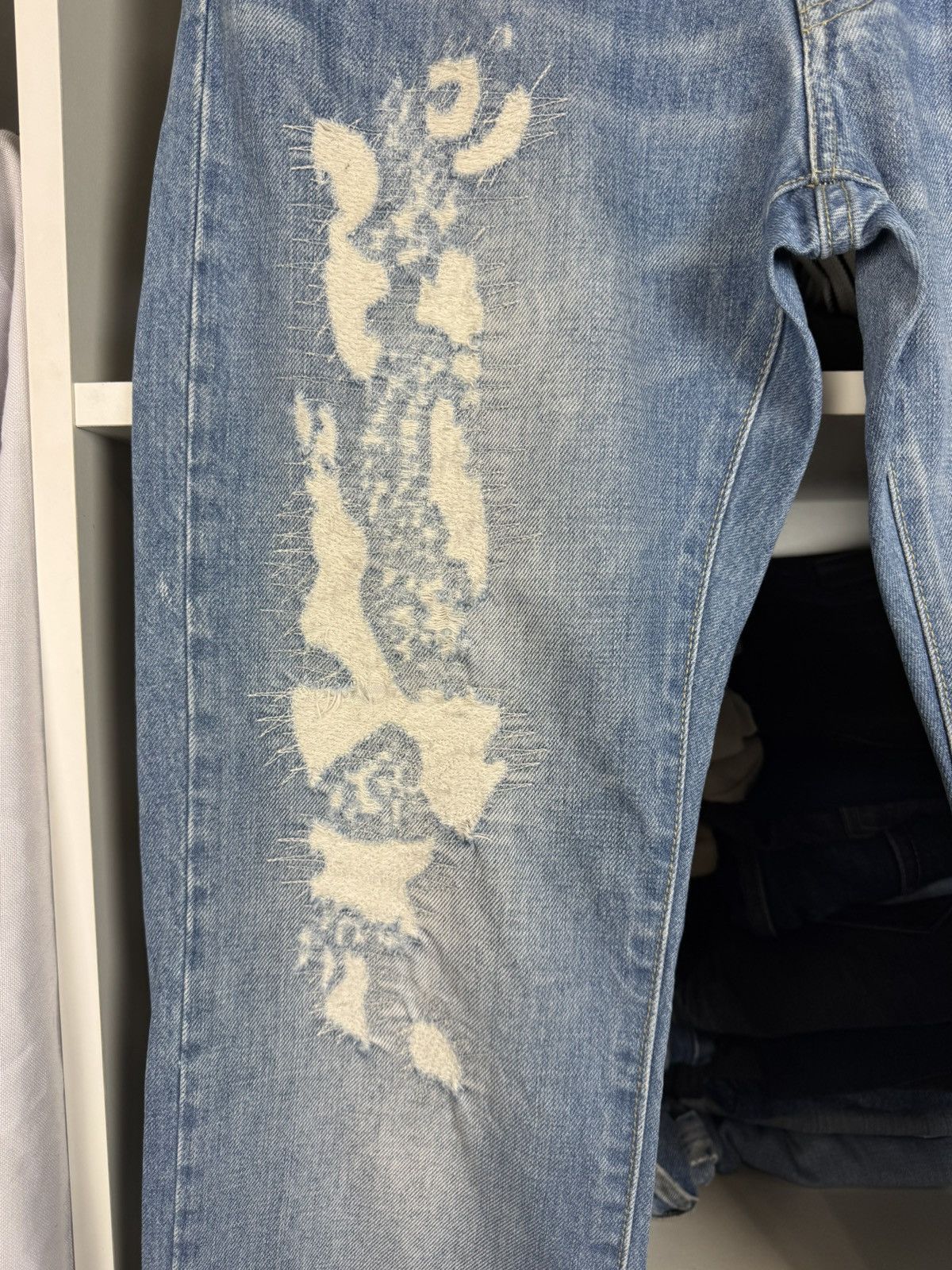 G-Star G-Star Raw Men’s Distressed Ripped Jeans Size US 34 / EU 50 - 6 Thumbnail