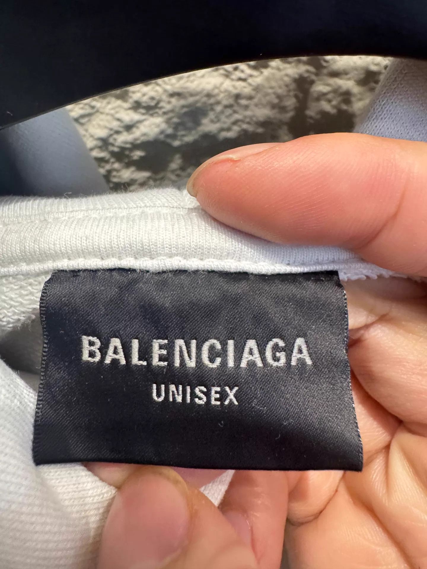 Balenciaga Balenciaga Inverted Logo Gray Hoodie Unisex Size 3 Size US L / EU 52-54 / 3 - 3 Thumbnail