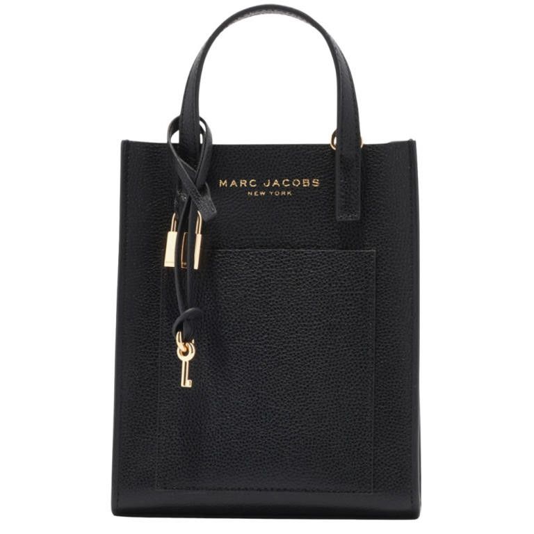 Marc Jacobs Marc Jacobs Mini Micro Grind Black Tote Bag Leather Size ONE SIZE - 1 Thumbnail