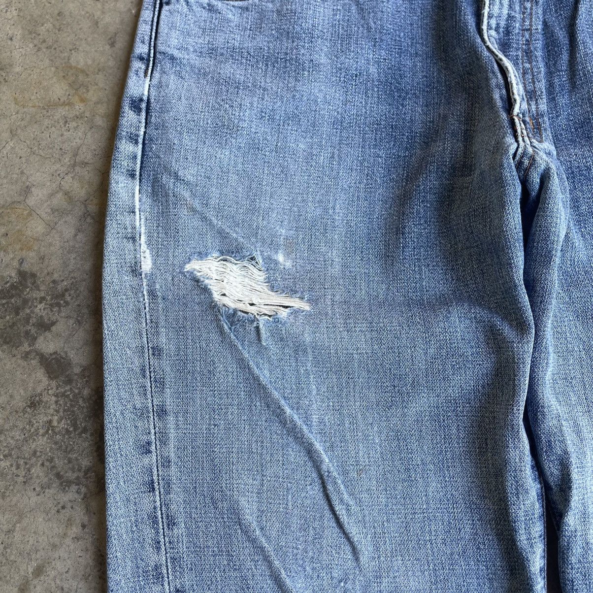 Wrangler 🔥Vintage Wrangler W0344 Washed Ripped Distress Denim Jeans Size US 33 - 8 Thumbnail