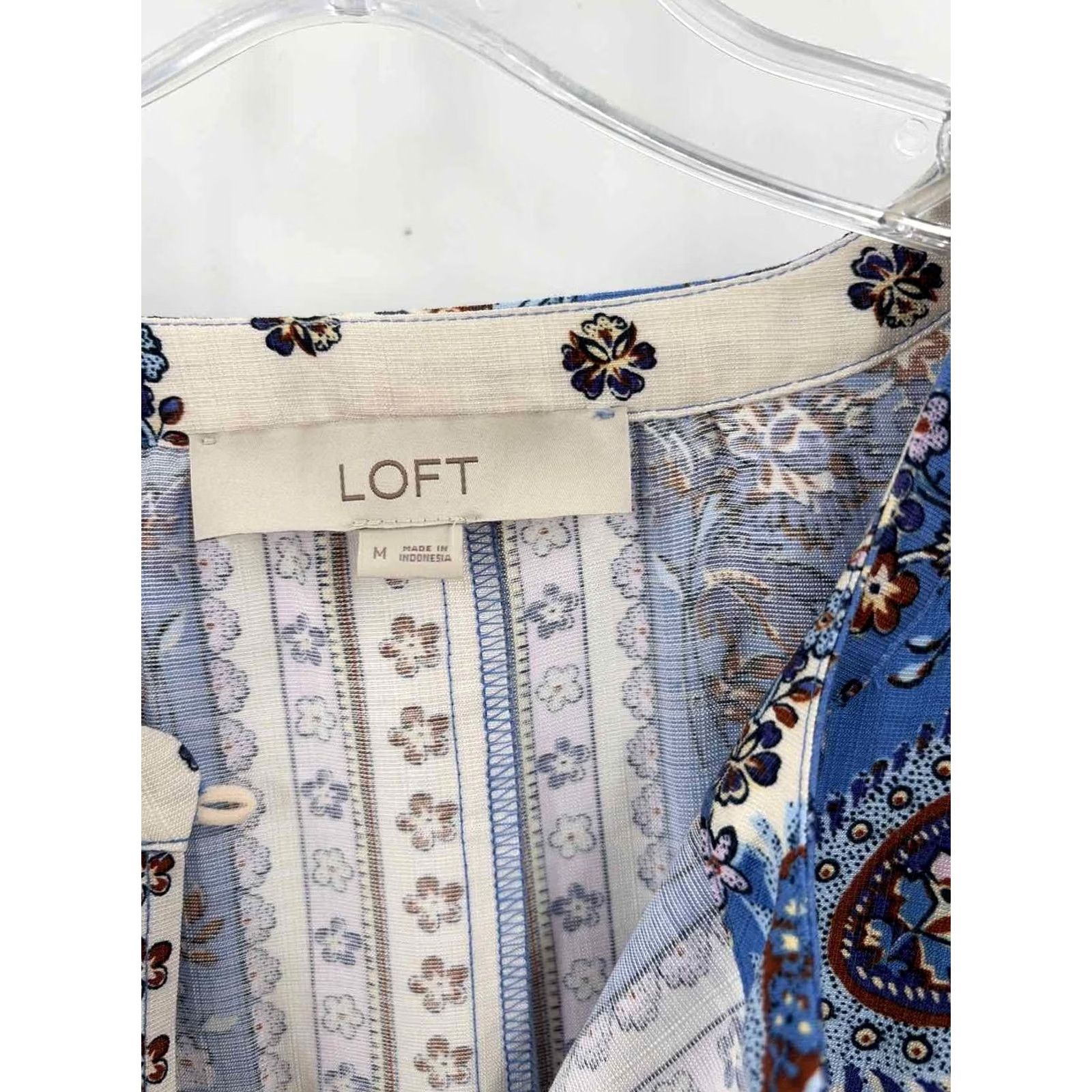 Loft Loft Ivory Long Sleeve Blouse Medium Regular, Pre-Owned Size M / US 6-8 / IT 42-44 - 3 Thumbnail