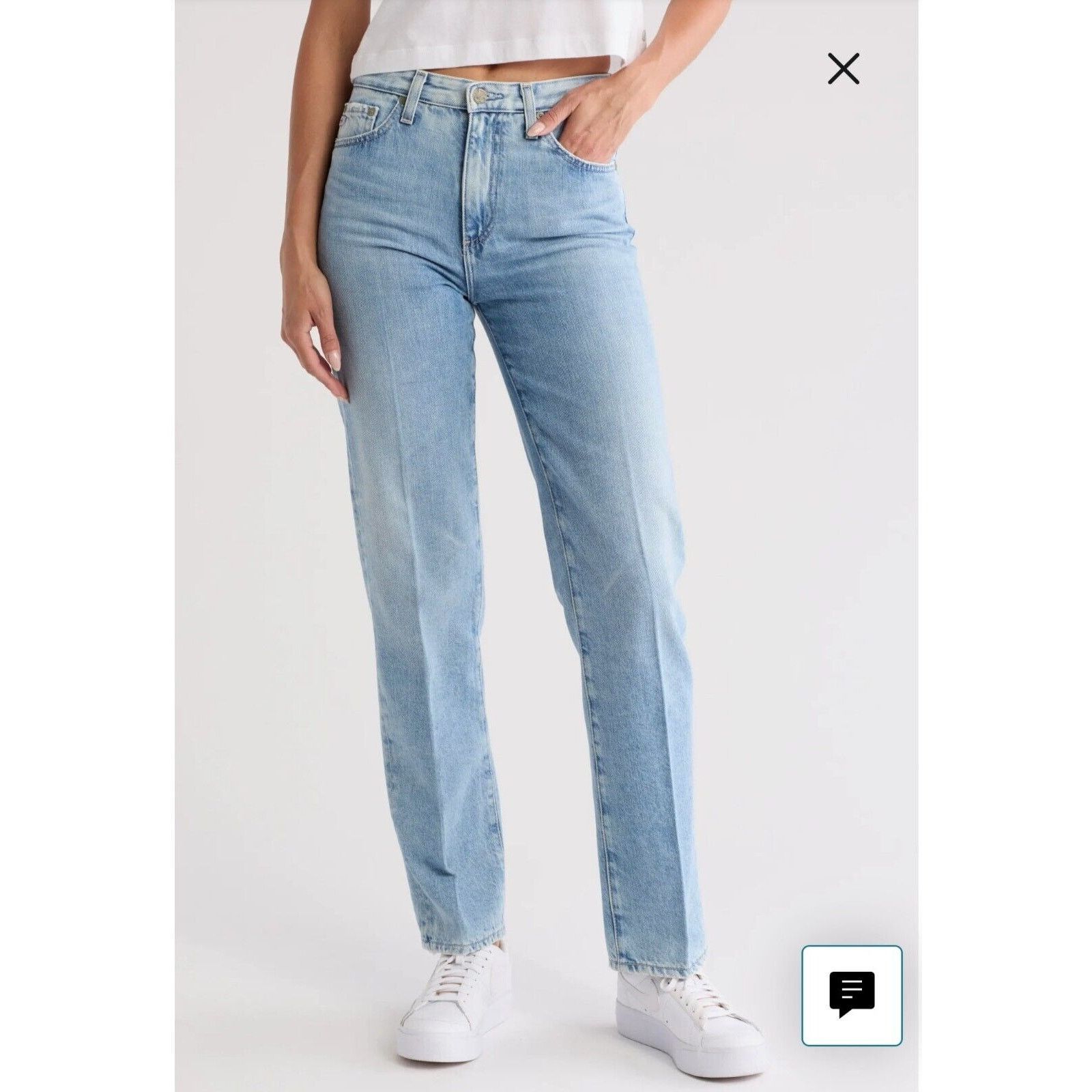 AG Adriano Goldschmied AG-ED Adriano Alexxis High Rise Vintage Straight In 25 Years Size 26" / US 2 / IT 38 - 1 Thumbnail
