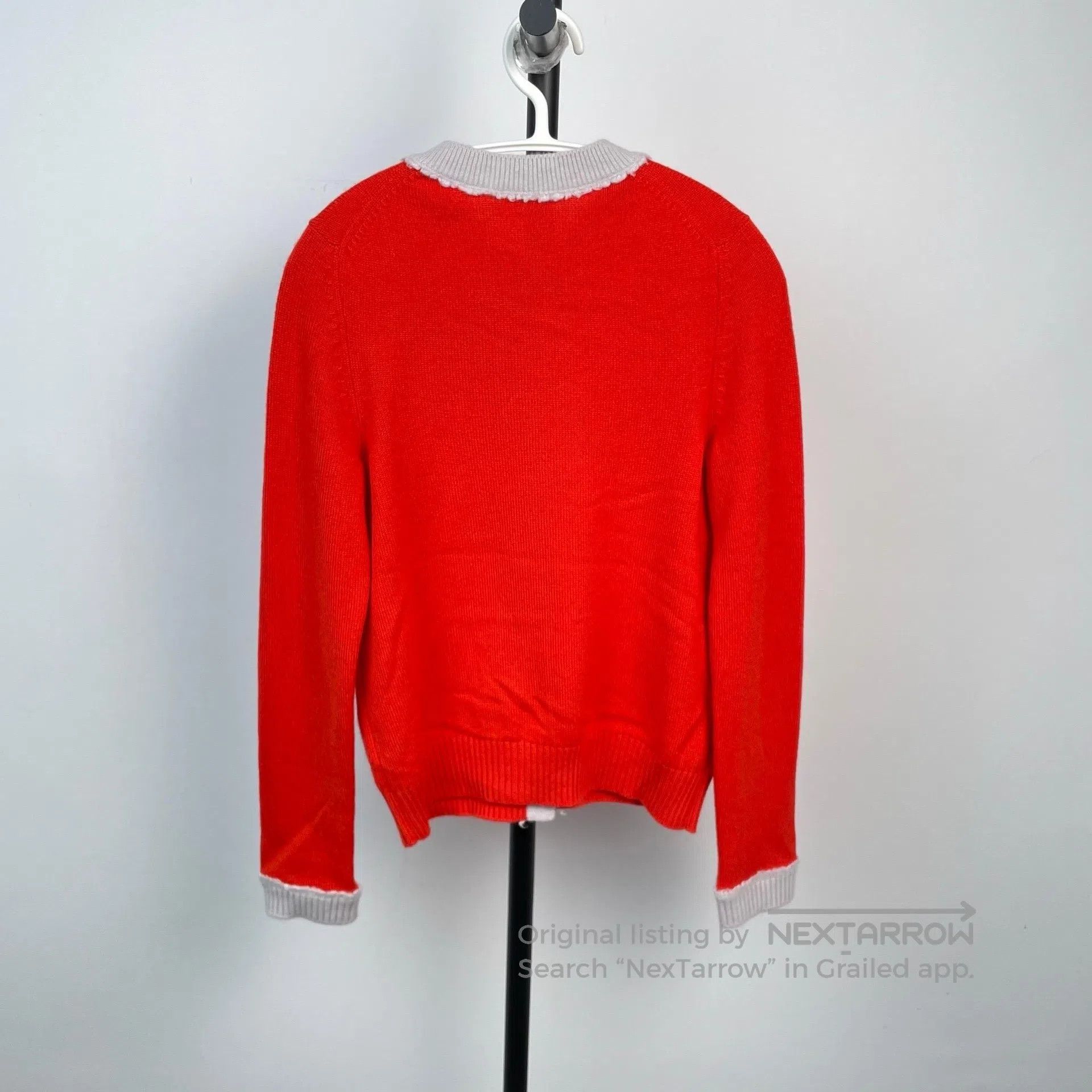 Chanel Chanel Red Cashmere Knit Cardigan| Size XXS / US 00 / IT 34 - 2 Thumbnail