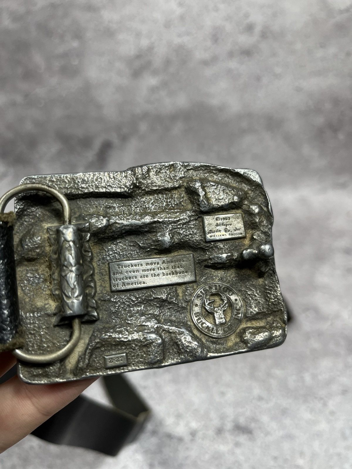 Harley Davidson Very rare! 1983 “Truckers move America” leather belt Size ONE SIZE - 4 Thumbnail