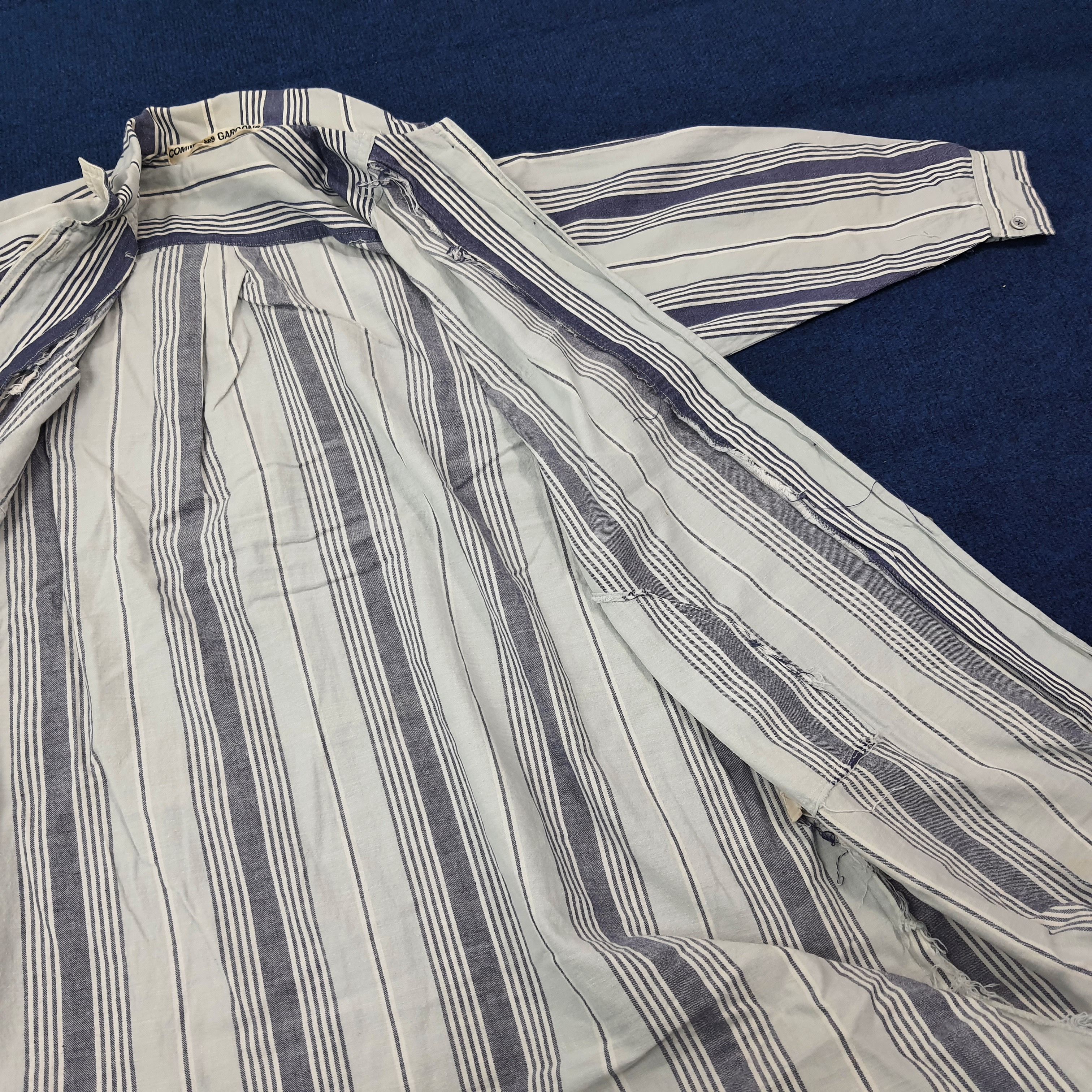 Comme des Garcons Vintage 90s Comme des Garçons Striped Shirt Dress C268N5 Size US M / EU 48-50 / 2 - 6 Thumbnail