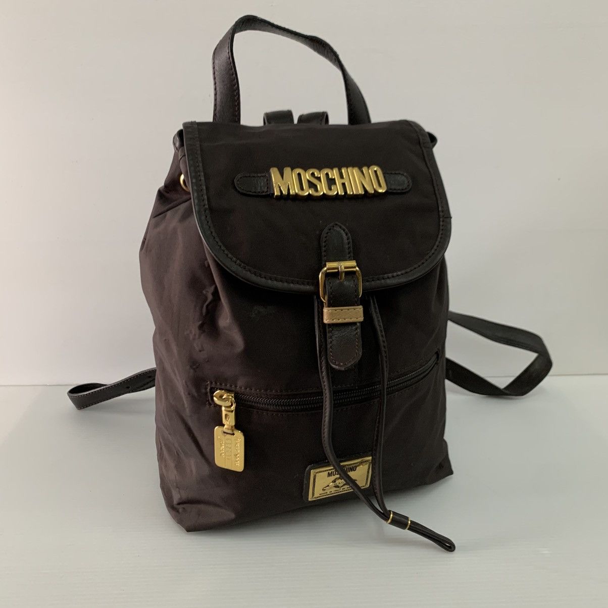 Moschino Moschino Canvas Backpack Bag Size ONE SIZE - 4 Thumbnail