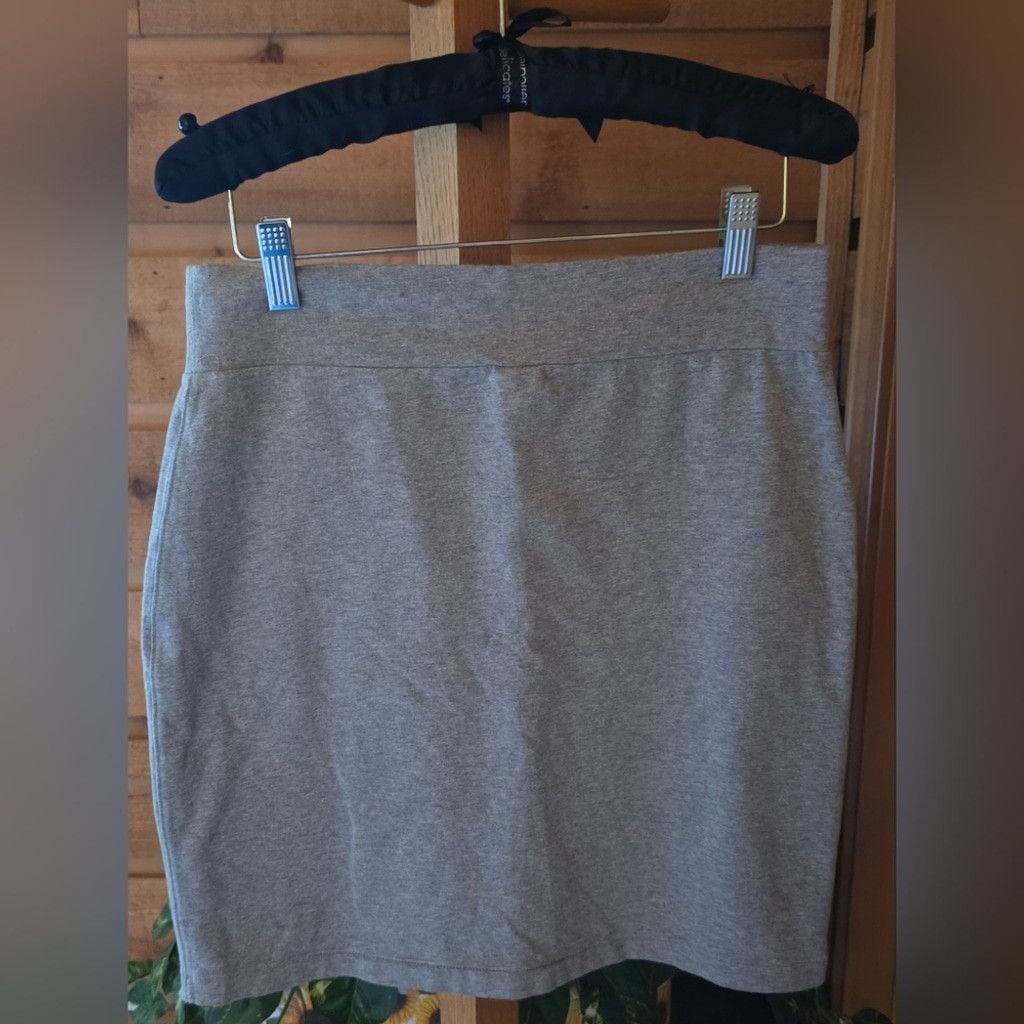 Victoria's Secret PINK Gray Women's Skirt with Black Zipper Accents Size 30" / US 8 / IT 44 - 3 Thumbnail