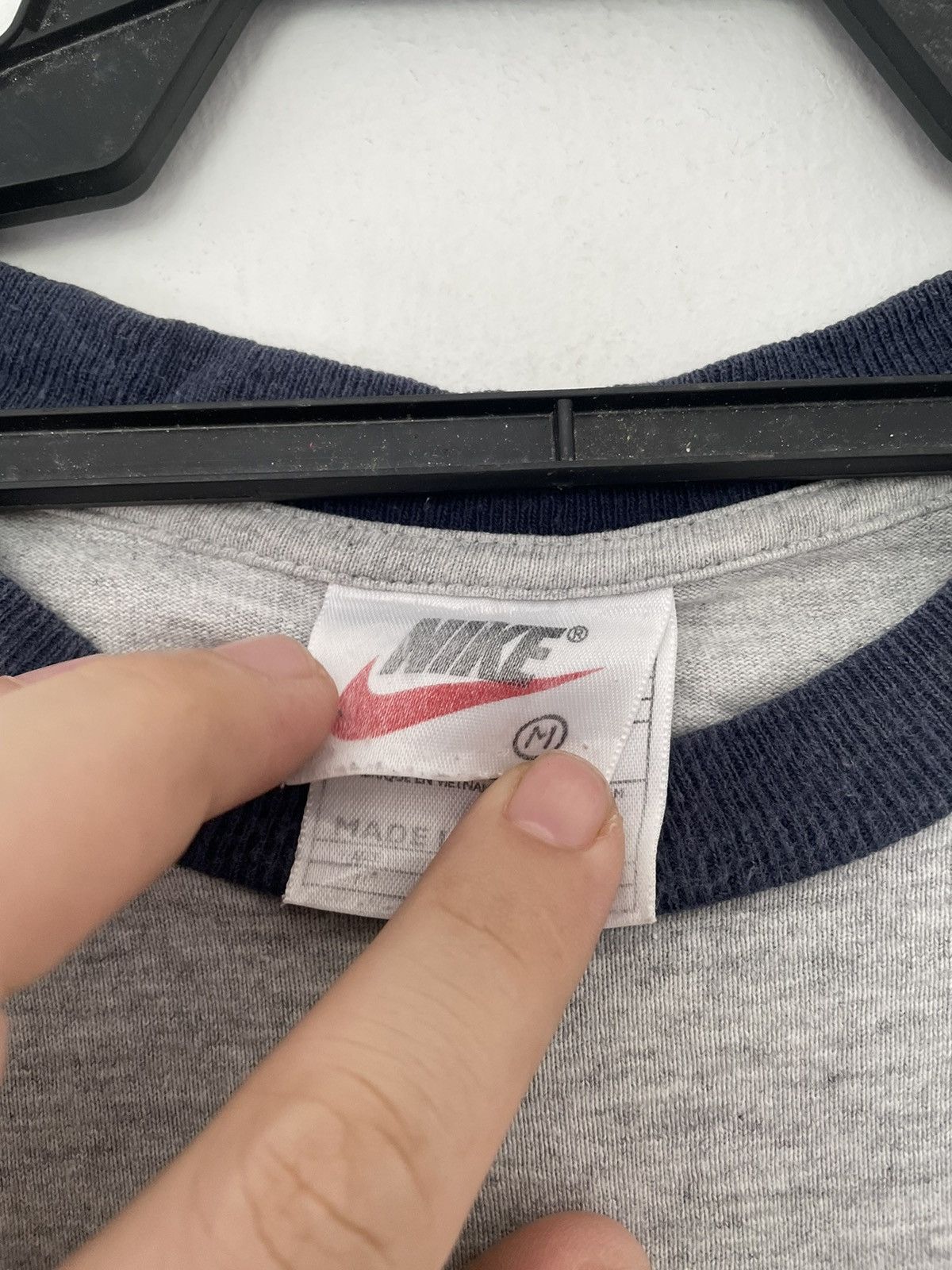 Nike × Vintage VINTAGE NIKE RINGER TEE Size US M / EU 48-50 / 2 - 3 Thumbnail