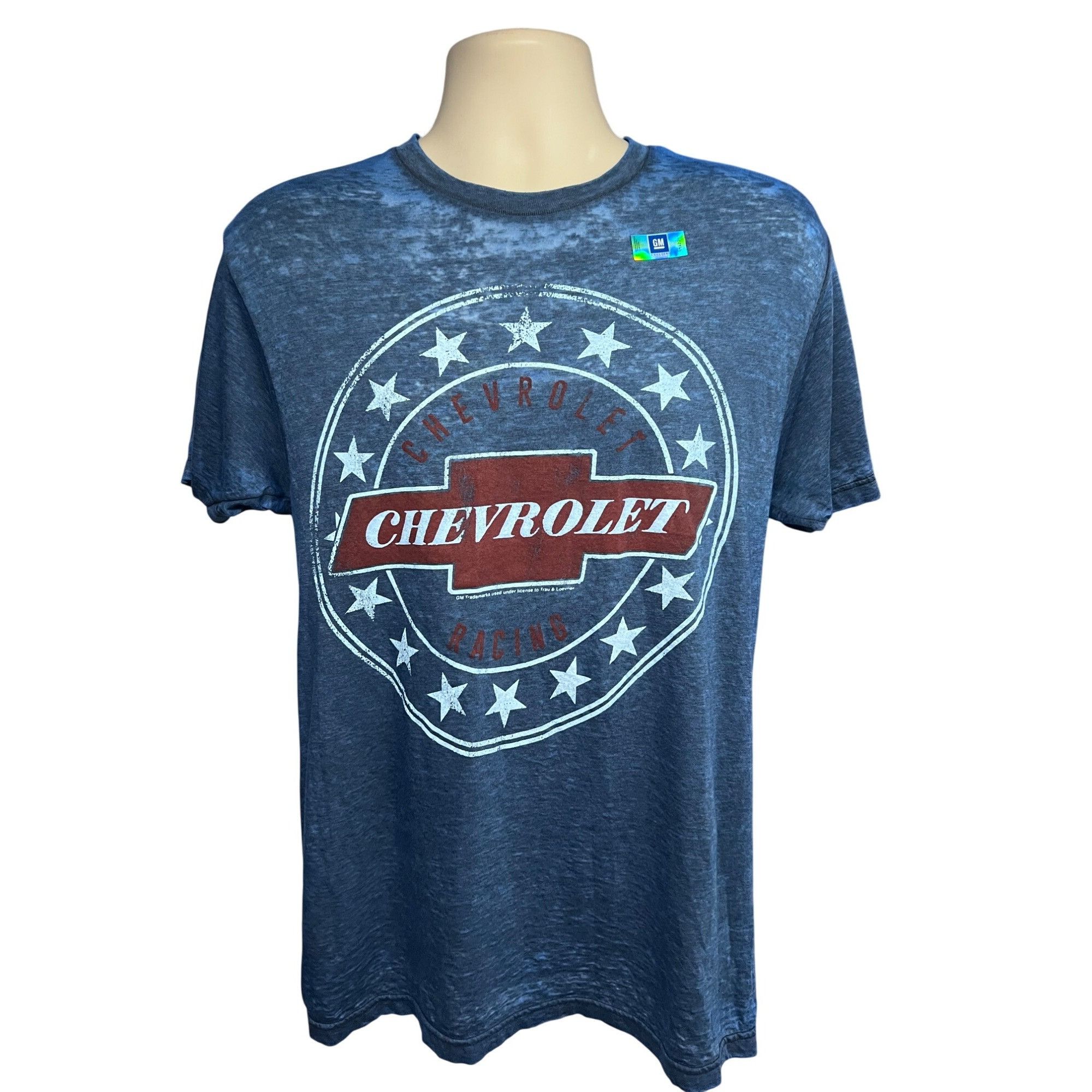Chevrolet GM Official Licensed Chevy Bowtie Mens Blue Heather Tissue T Size US M / EU 48-50 / 2 - 1 Thumbnail