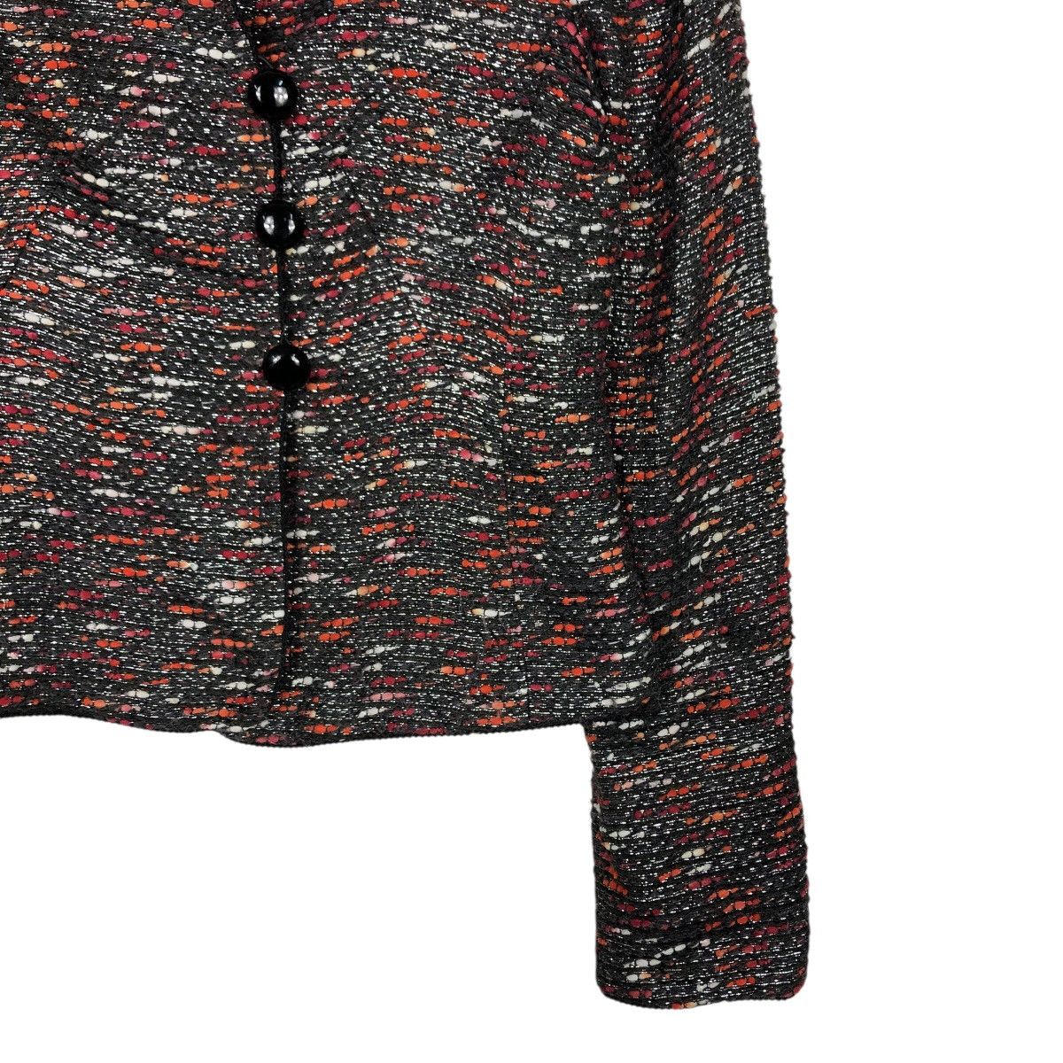 Armani Collezioni Armani Collezioni Textured Knit Button Jacket Size M / US 6-8 / IT 42-44 - 6 Thumbnail