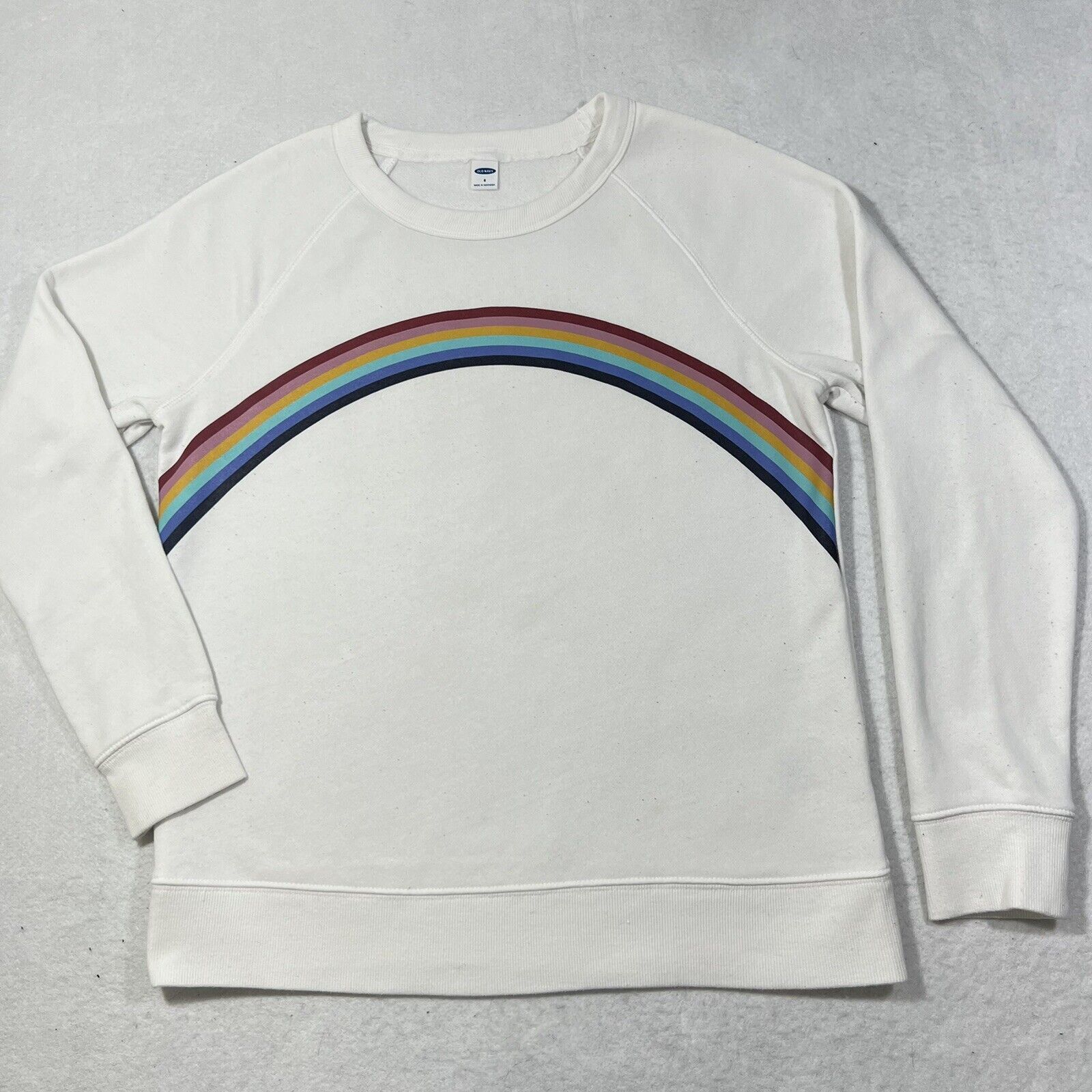 Old Navy Old Navy Rainbow Design Fleece Lined Crewneck Sweatshirt Size S / US 4 / IT 40 - 1 Thumbnail