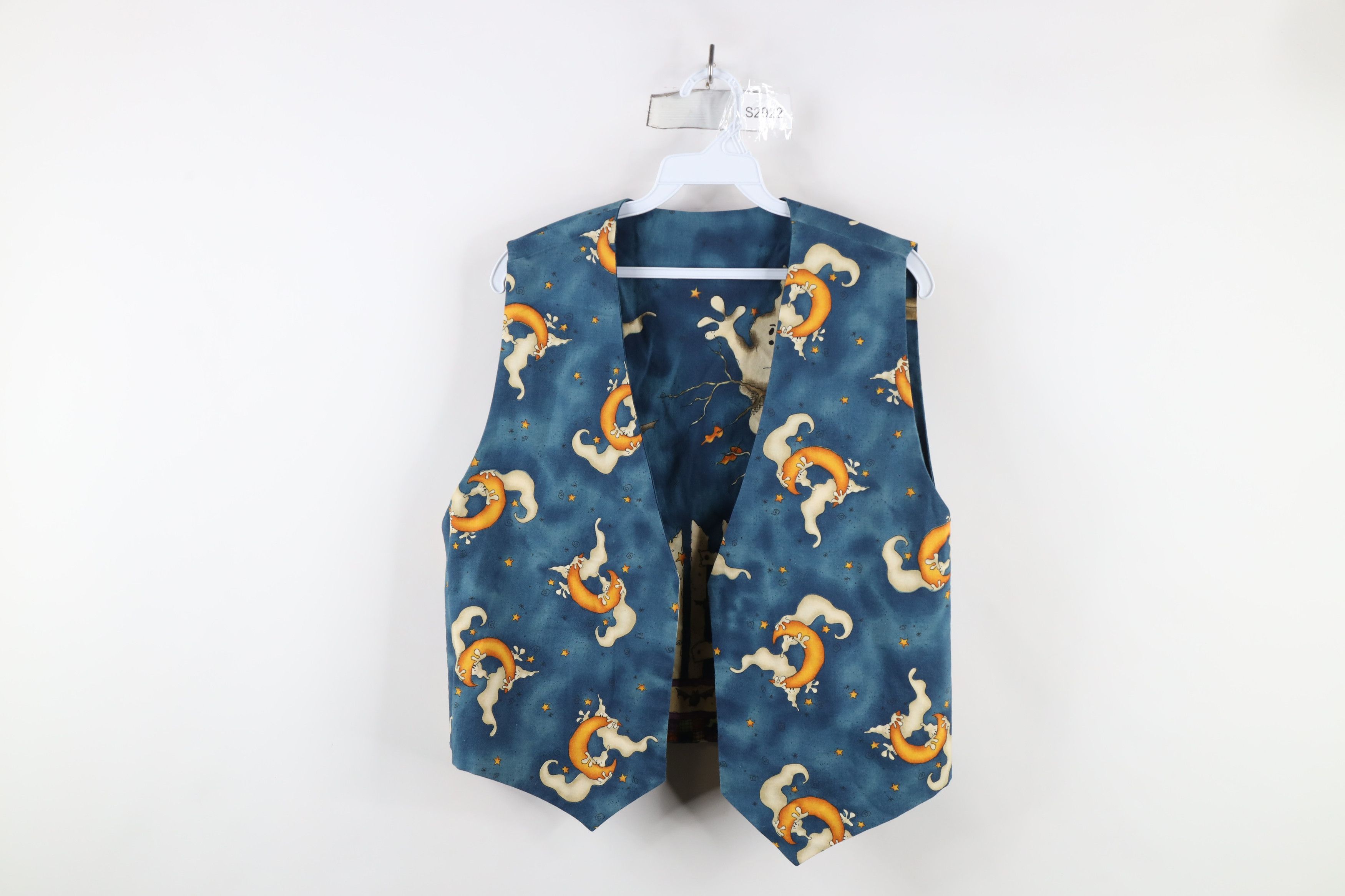 Vintage Vintage 90s Streetwear Reversible Halloween Vest Jacket Size M / US 6-8 / IT 42-44 - 9 Thumbnail