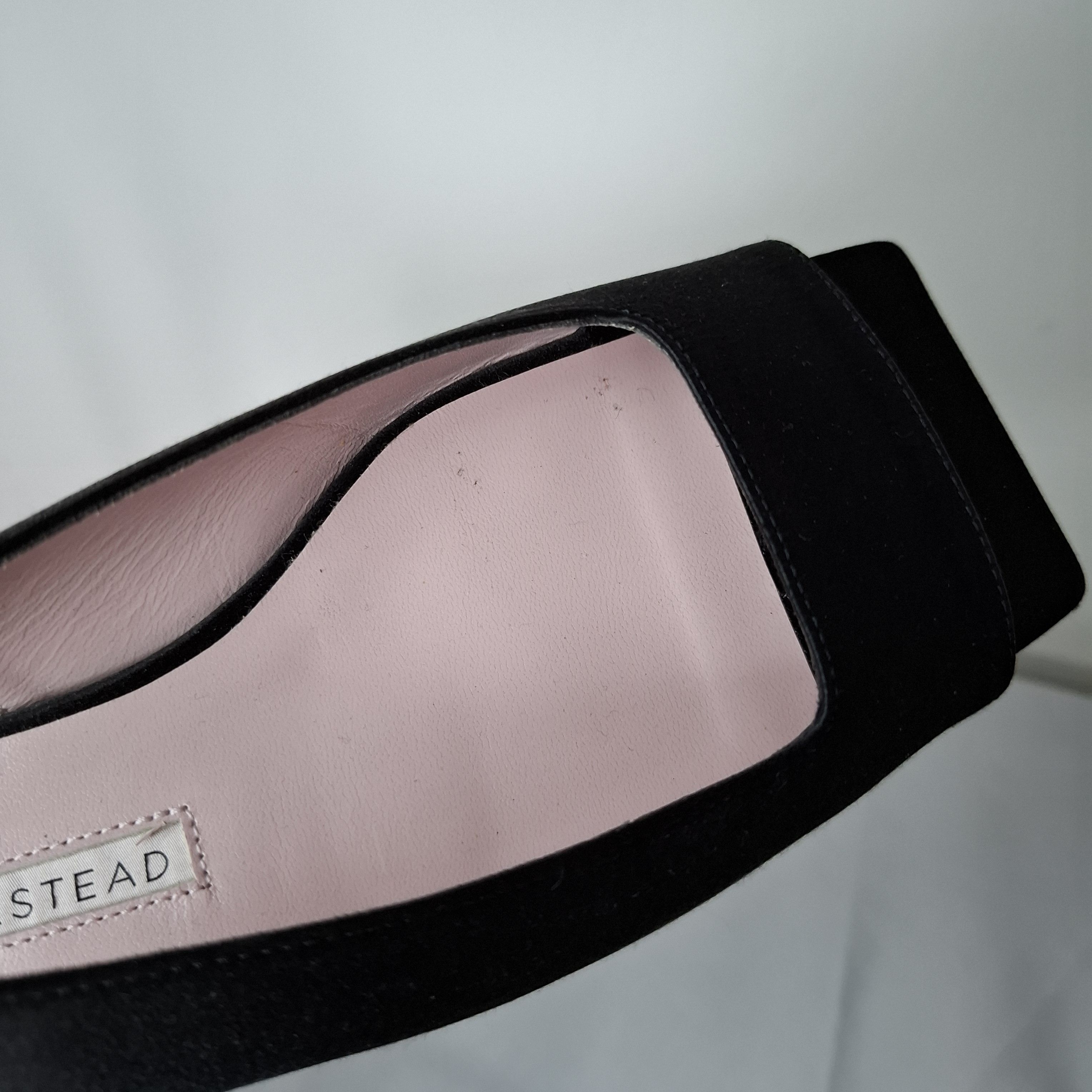 Emilia Wickstead Emilia Wickstead Sabine Open Toe Black Slingback Flats Size US 5.5 / IT 35.5 - 8 Thumbnail