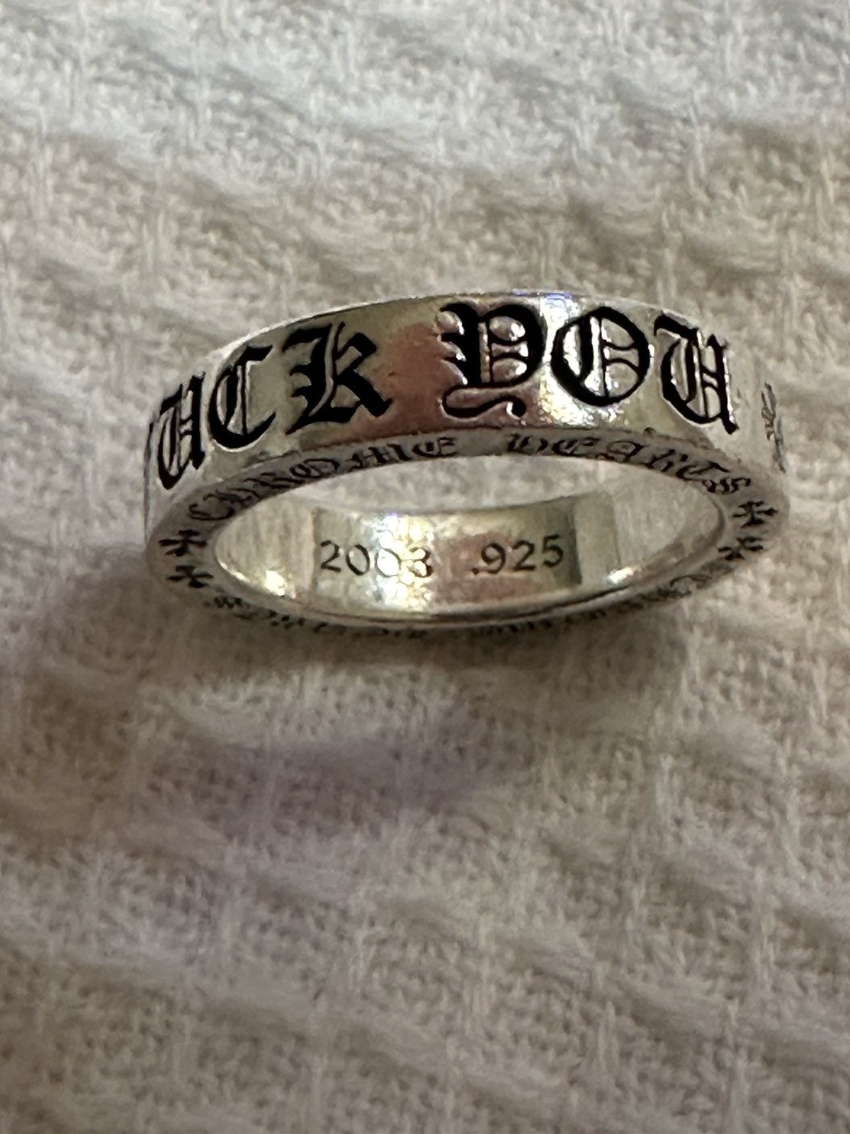 Chrome Hearts Chrome Hearts FU ring size 10.5 | Grailed