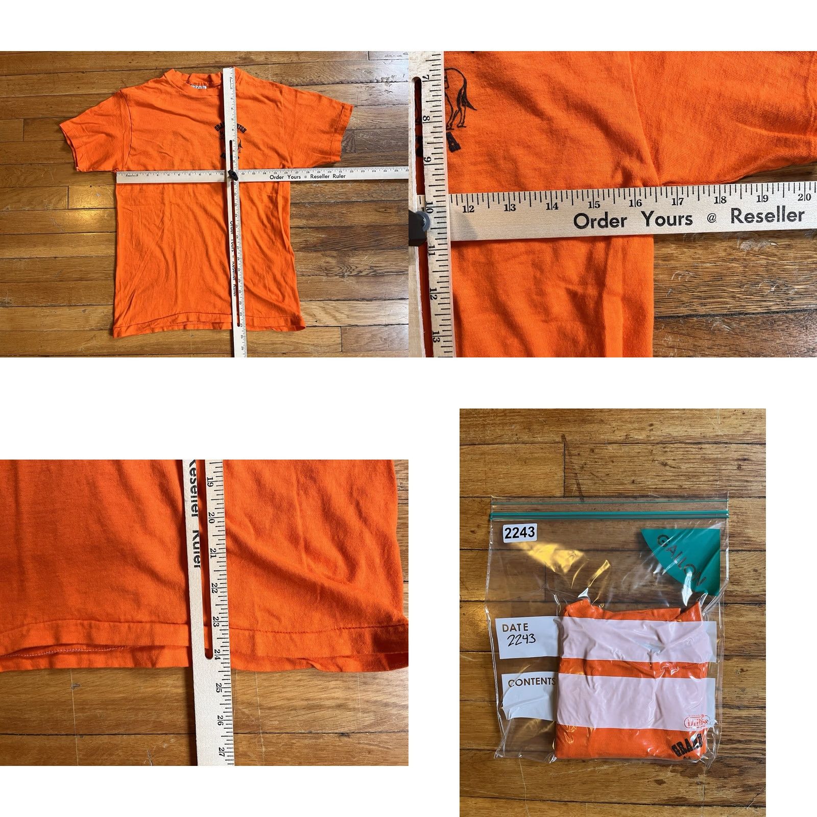 Hanes VINTAGE Go Hike The Grand Canyon Arizona Shirt Men’s M Orange Hanes T-Shirt Short Sleeve Crew Neck 80s Mens Size US M / EU 48-50 / 2 - 8 Thumbnail