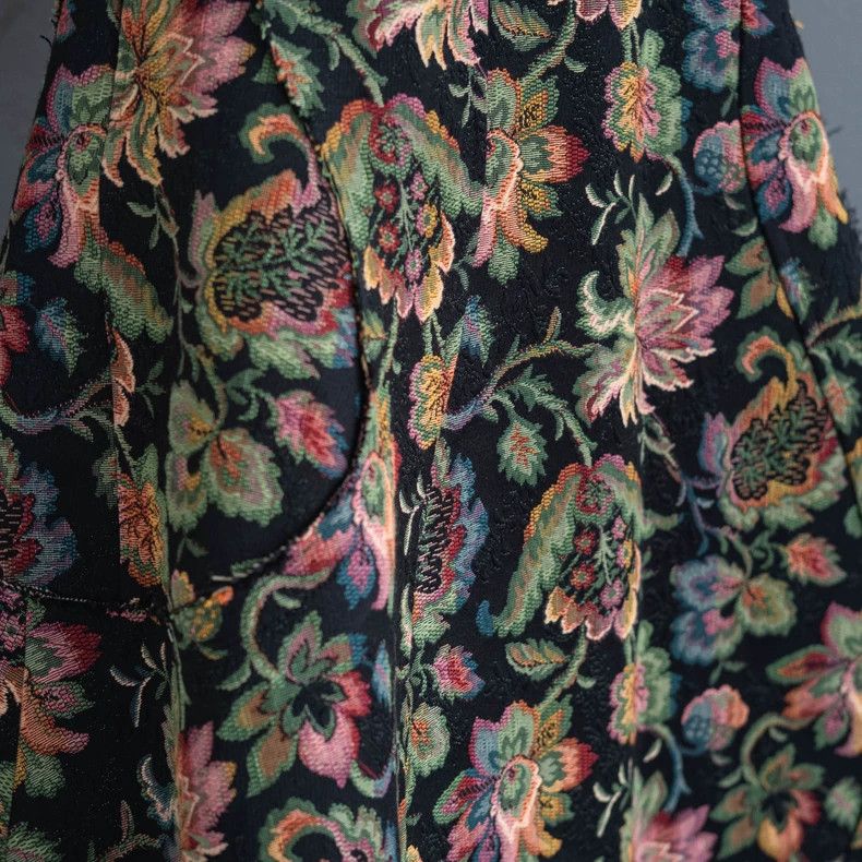 Comme des Garcons Comme Des Garcons size M Flower brocade embroidered skirt Size 23" - 6 Thumbnail
