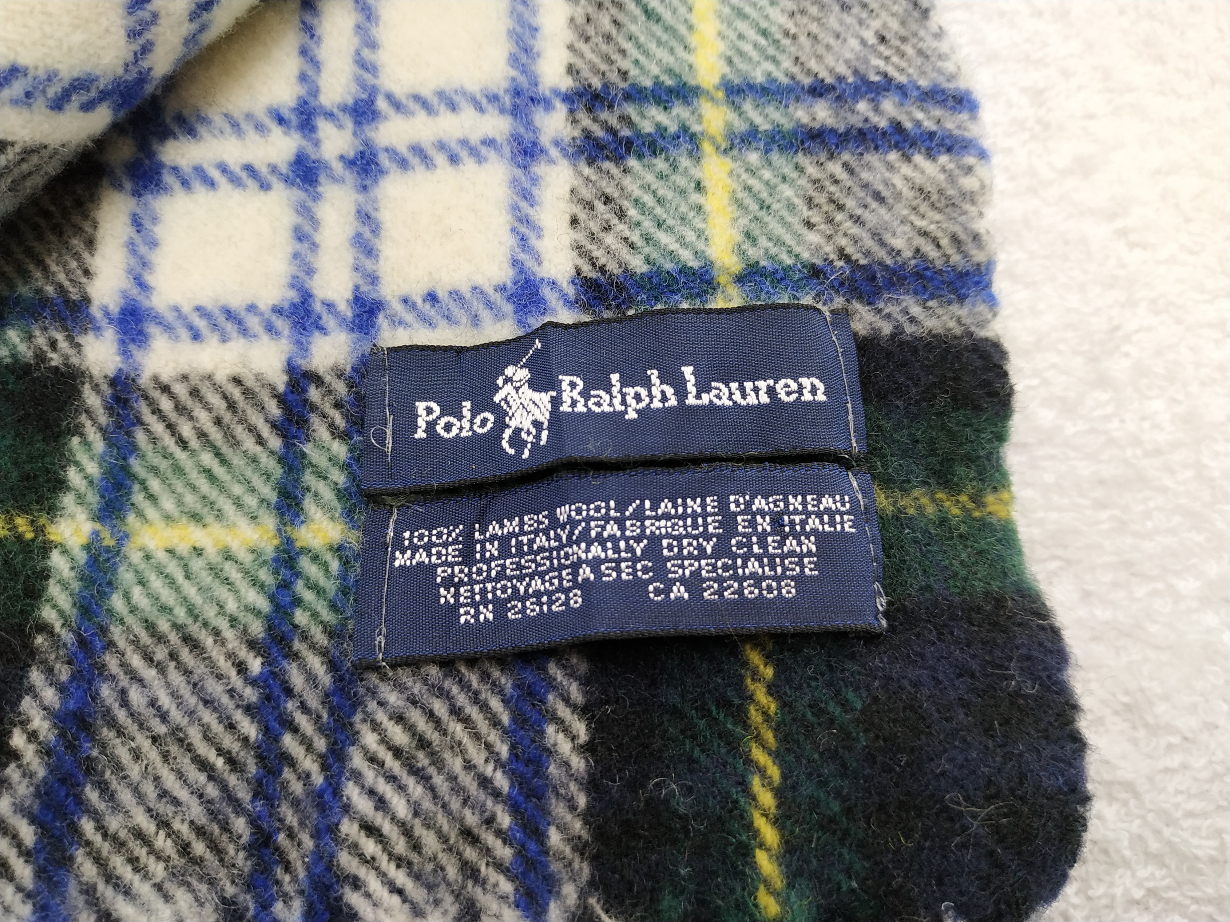 Polo Ralph Lauren Vintage Polo Ralph Lauren Wool Scarf/Muffler/Neckwear MF066 Size ONE SIZE - 6 Thumbnail