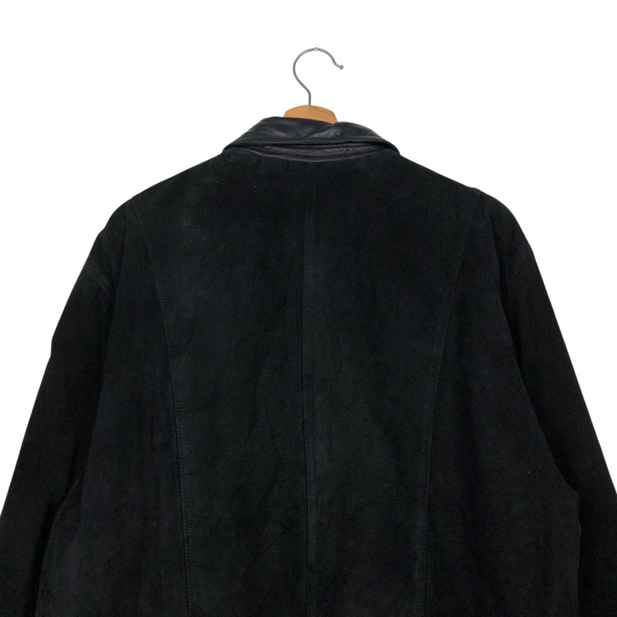 Japanese Brand 📌Vintage Leather Jacket Depuis 1984 Because Issey Miyake Size US M / EU 48-50 / 2 - 10 Thumbnail