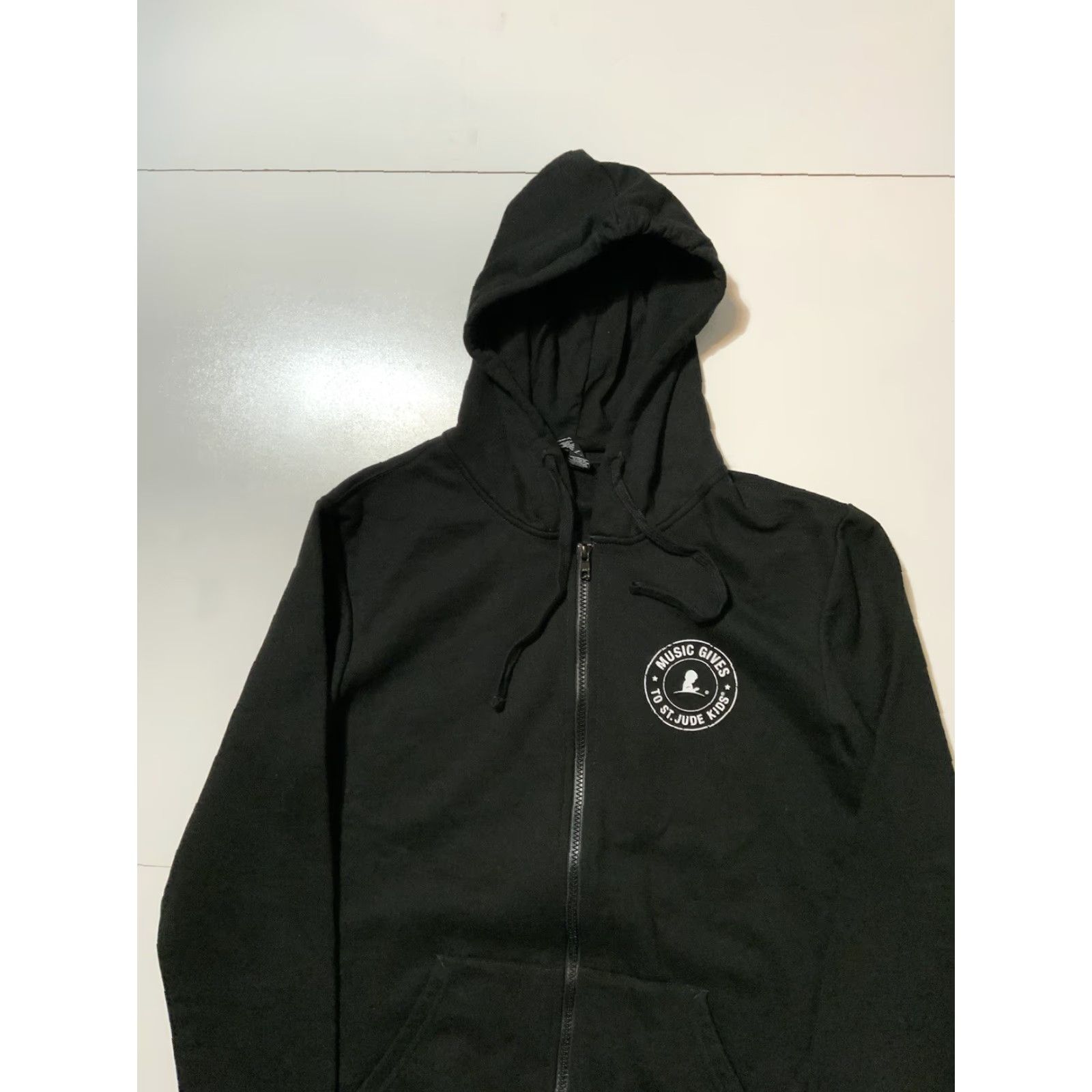 Vintage KLOS 95.5 FM Los Angeles Radio Station St. Jude Rocks Black Zip Fleece Hoodie SM Size US S / EU 44-46 / 1 - 3 Thumbnail