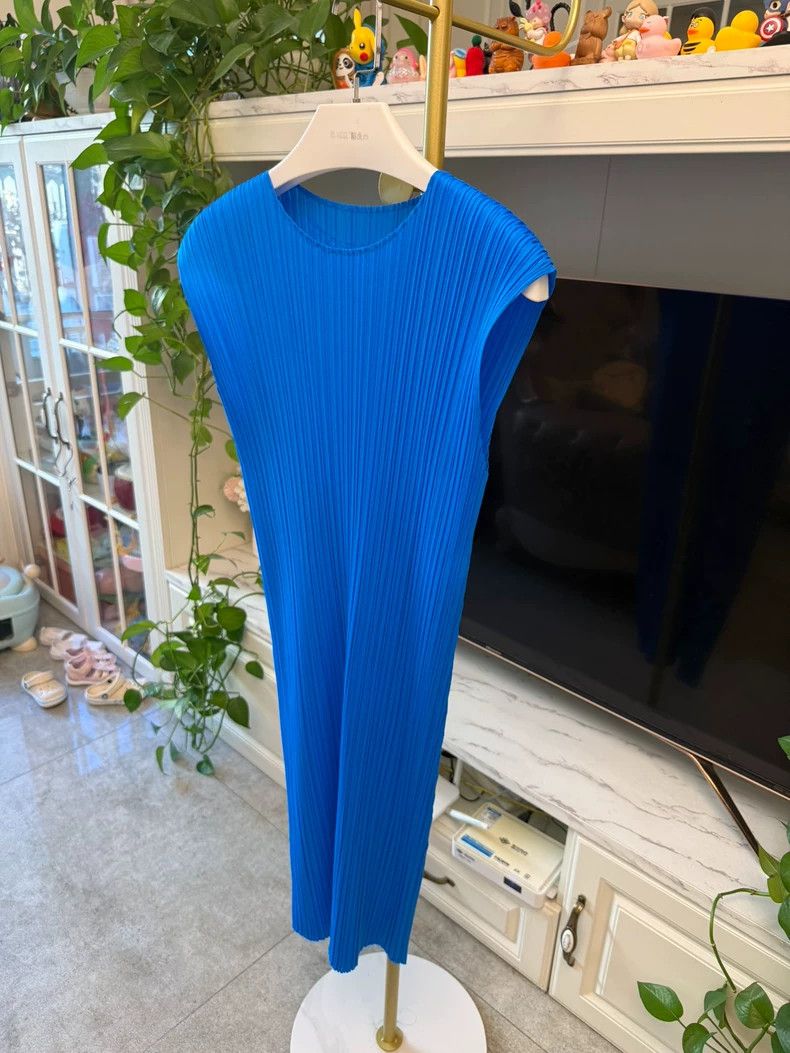 Issey Miyake Issey Miyake size:3 Blue dress Size M / US 6-8 / IT 42-44 - 2 Thumbnail
