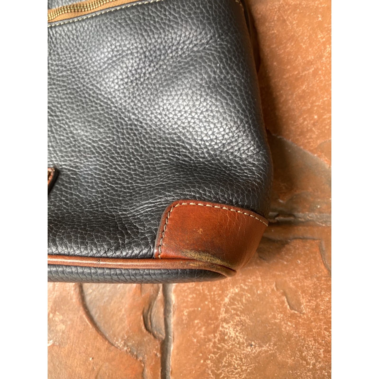 Dooney & Bourke Dooney & Bourke Black Leather Pebble Grain Tote Crossbody Shoulder Bag Womens Medium Pebble Grain Tammy Tote Size ONE SIZE - 4 Thumbnail
