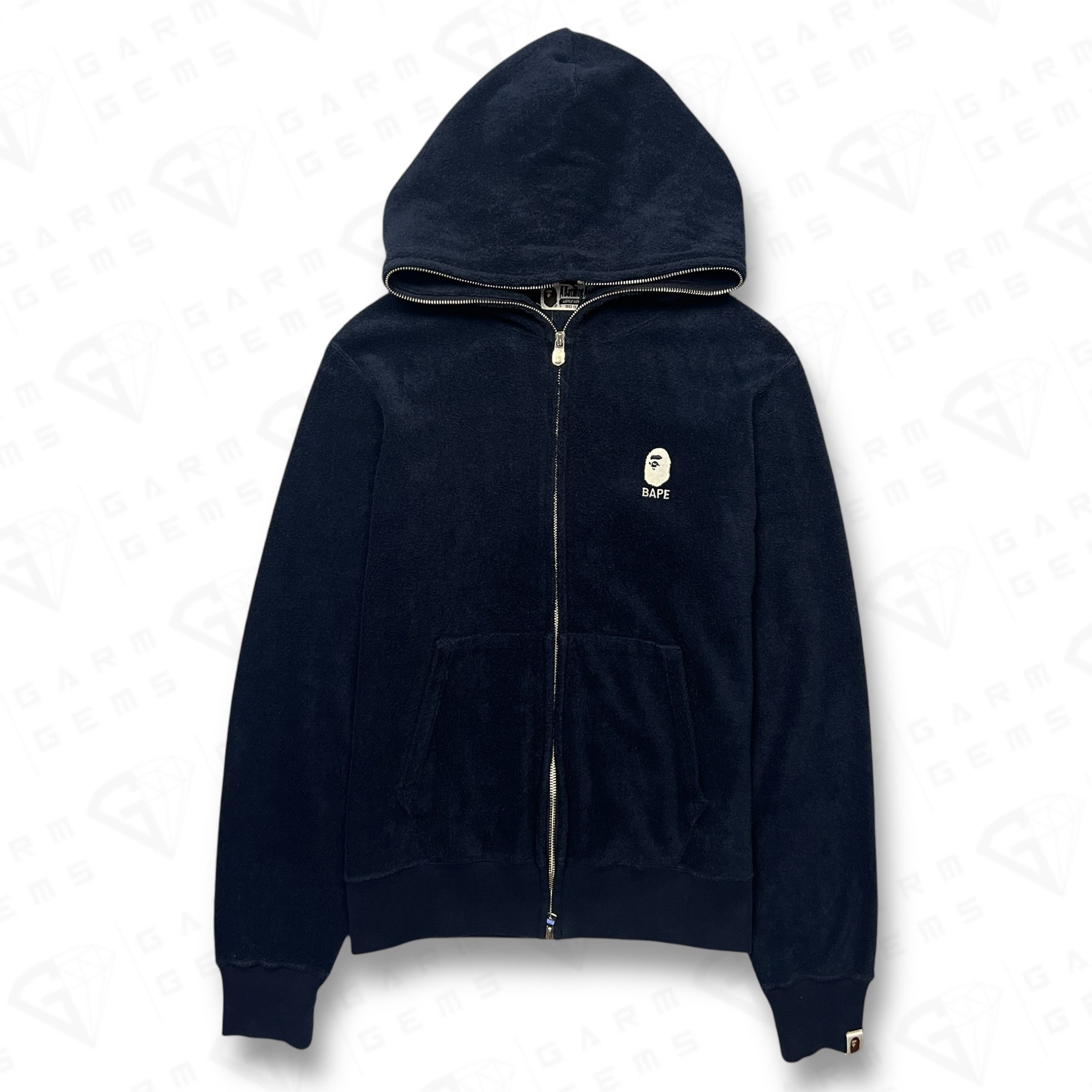 Bape A Bathing Ape Full Zip Terry Towelling Hoodie Size US M / EU 48-50 / 2 - 1 Thumbnail