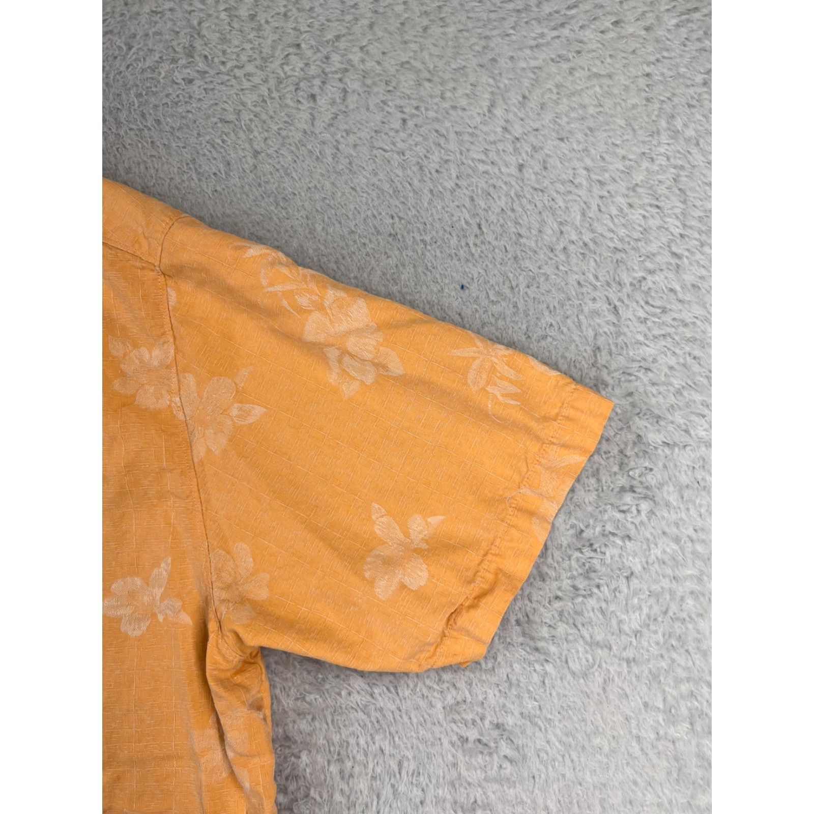 Tommy Bahama Tommy Bahama Shirt Mens XL Orange Floral Palm Island Silk Hawaiian Size US XL / EU 56 / 4 - 4 Thumbnail
