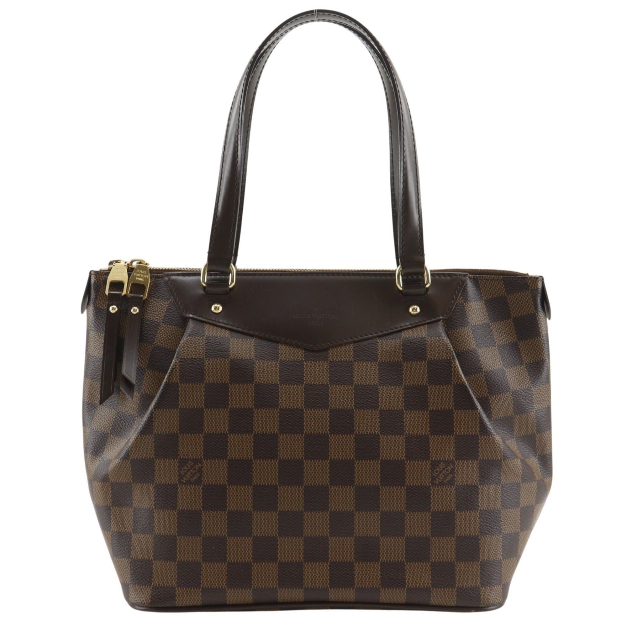 Louis Vuitton Louis Vuitton Westminster PM Tote Bag N41102 Damier Canvas 2012 Brown FL2182 A5 Double Zipper Women's Size ONE SIZE - 1 Thumbnail