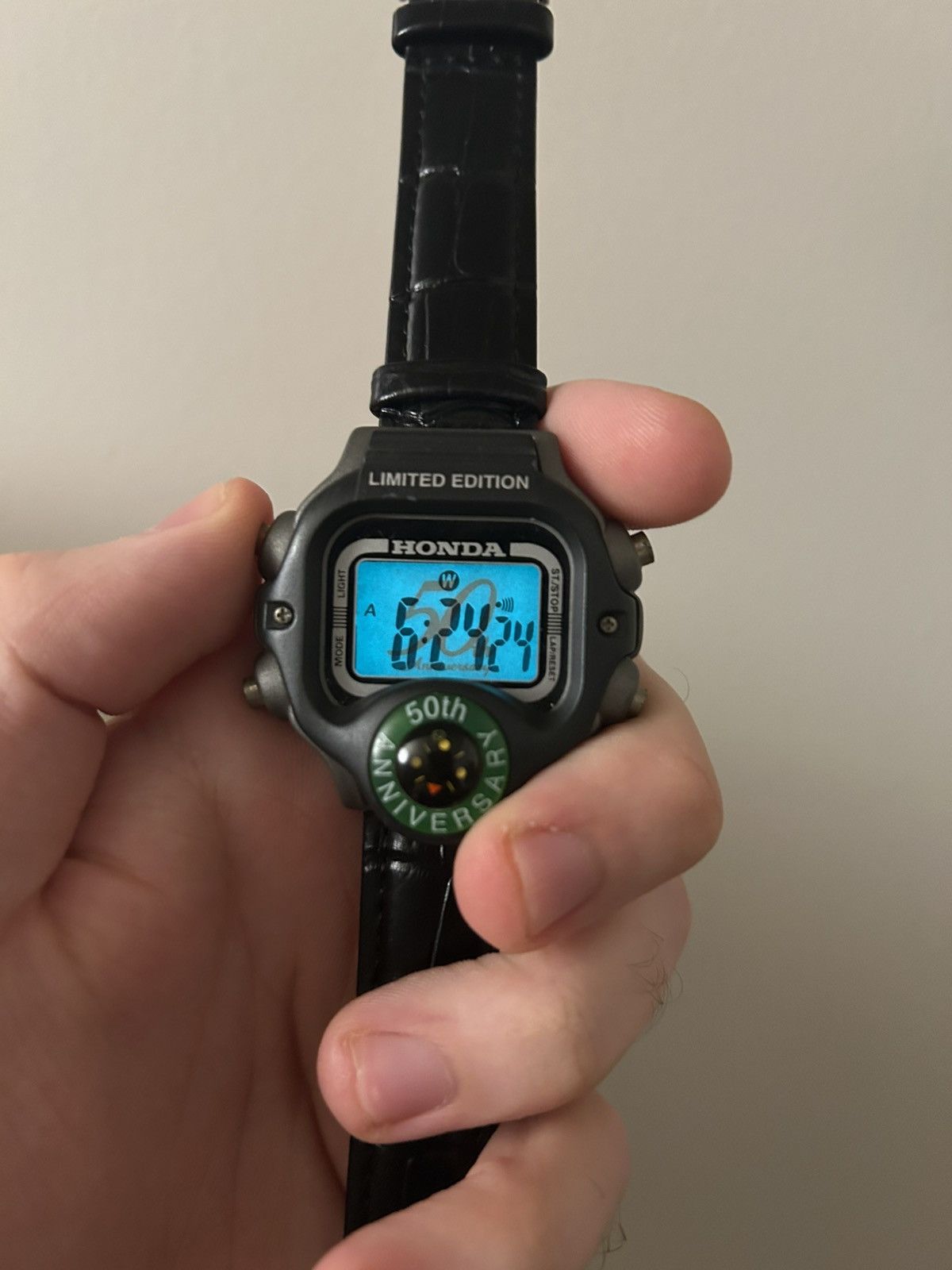 Honda 50th Anniversary Digital Men’s Wrist Watch Compass
