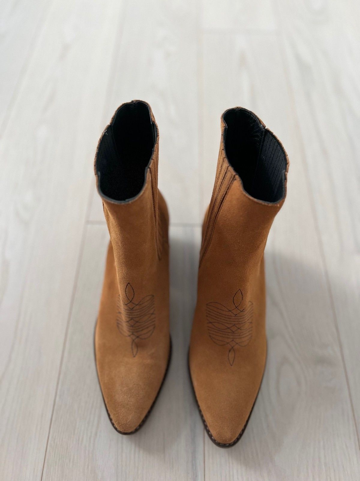 Zadig & Voltaire Zadig & Voltaire Tyler Cowboy Boots Western Tan ( 40 ) Size US 10 / IT 40 - 3 Thumbnail