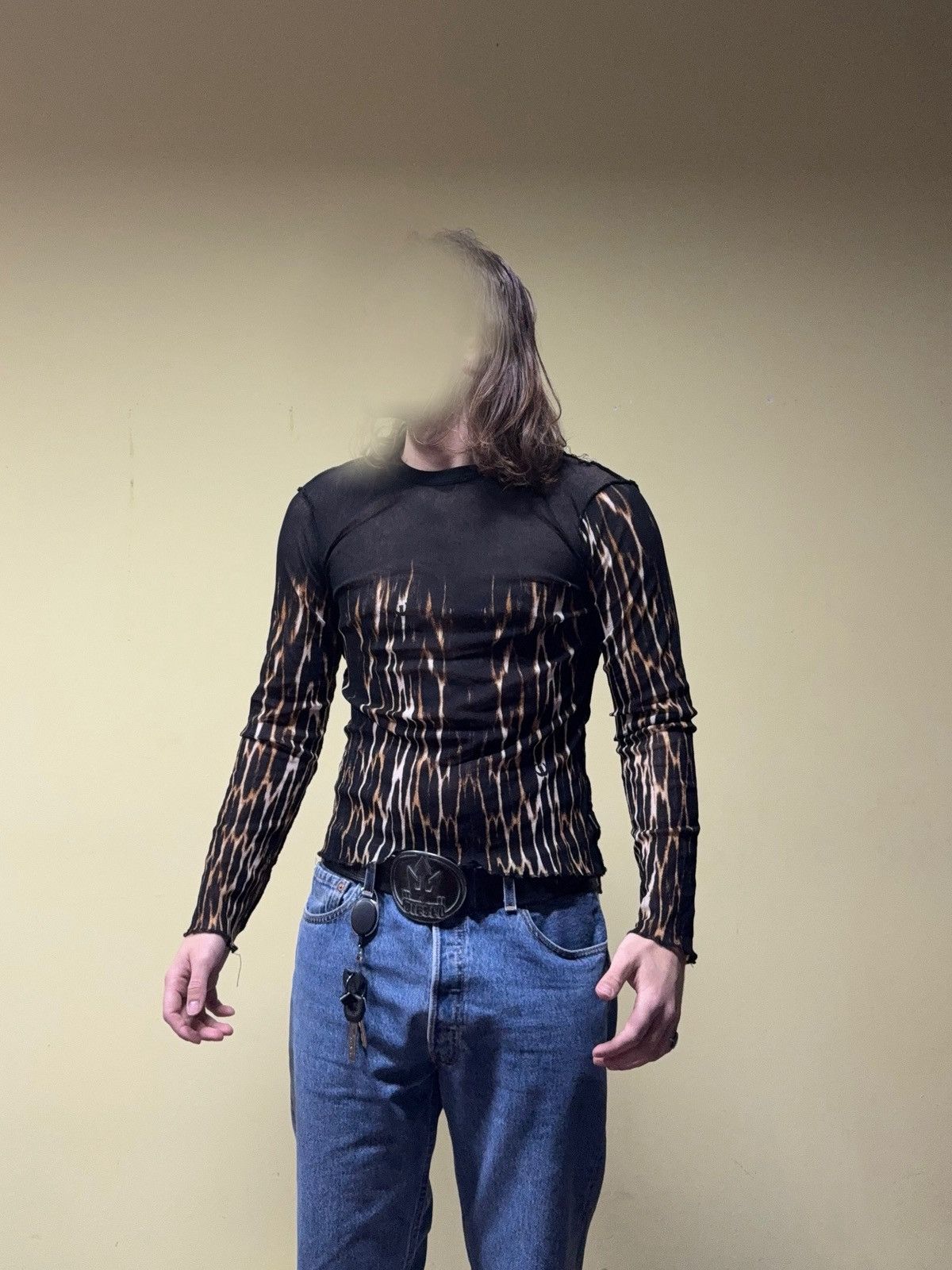 Just Cavalli Just Cavalli mesh leopard long sleeve fire gaultier style Size US M / EU 48-50 / 2 - 3 Thumbnail