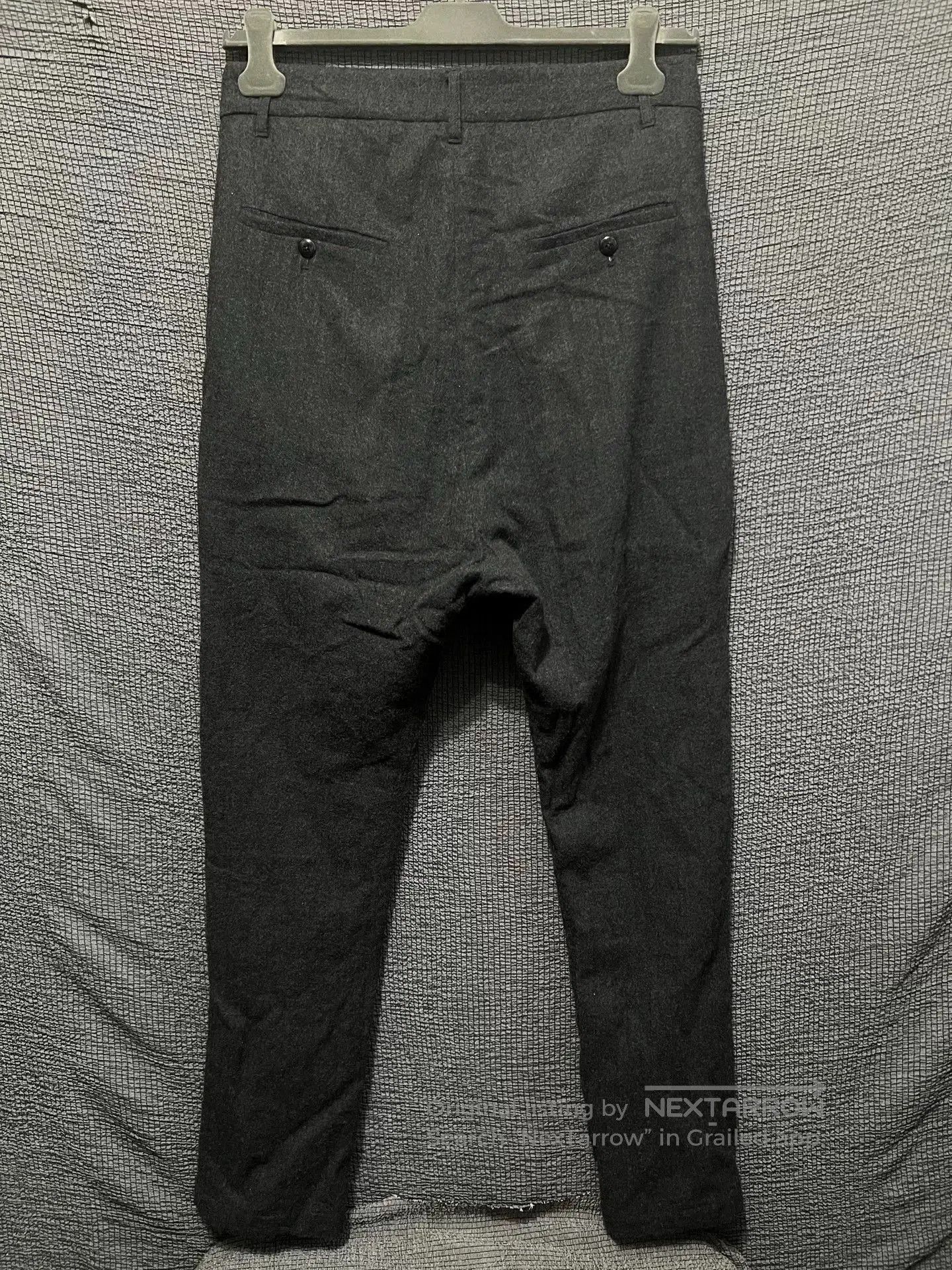 Rick Owens Rick Owens Black Wool Drop. Size US 36 / EU 52 - 5 Thumbnail
