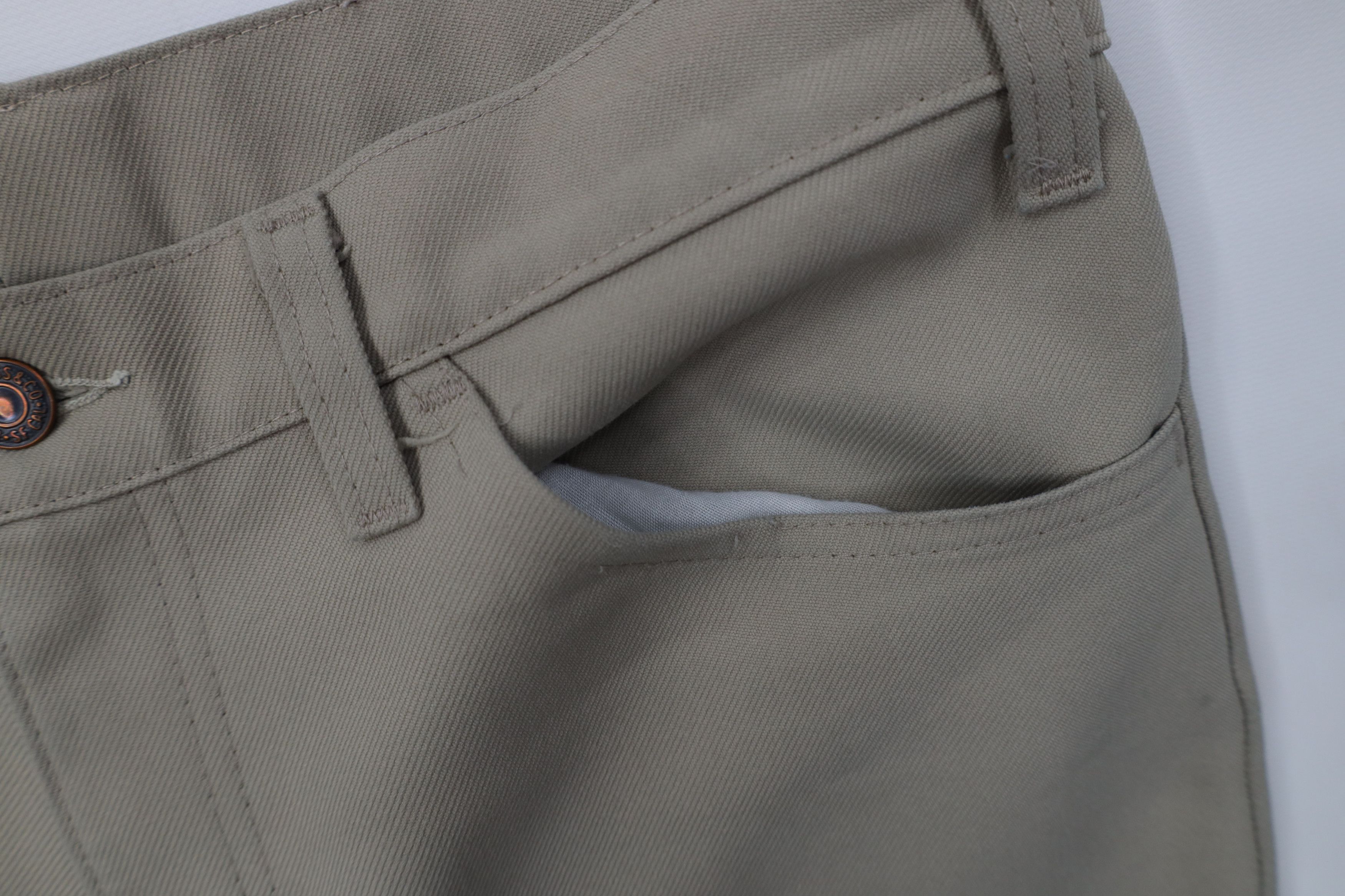 Levi's Vintage 70s Levis 517 Knit Flared Wide Leg Chino Pants USA Size US 34 / EU 50 - 7 Thumbnail
