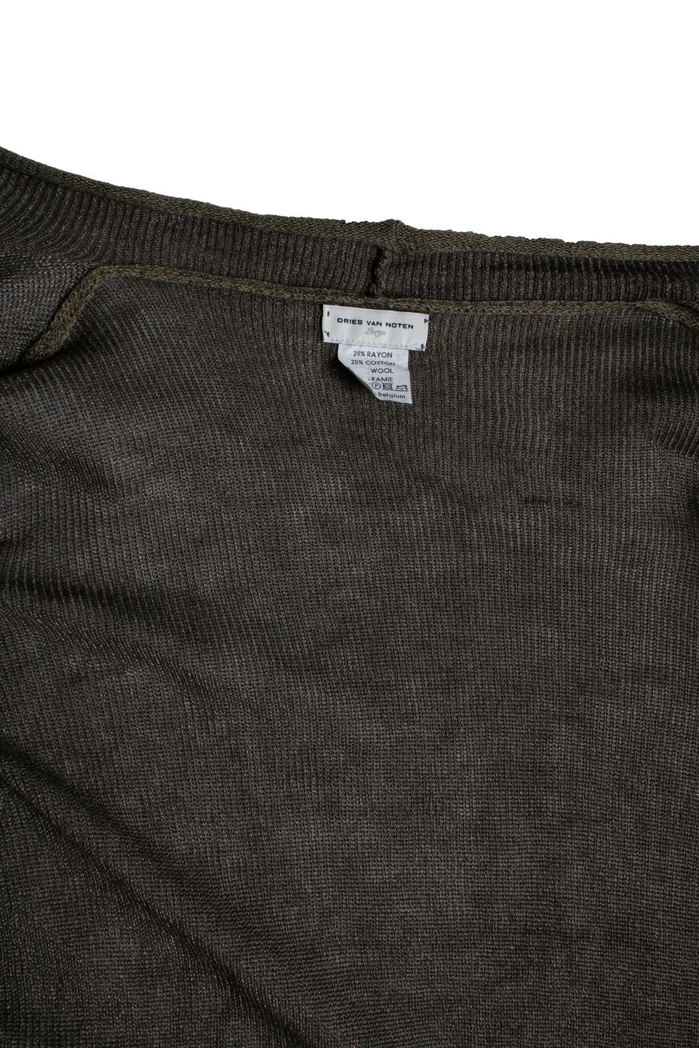 Dries Van Noten Dries van Noten, green ruffled cardigan Size L / US 10 / IT 46 - 6 Thumbnail