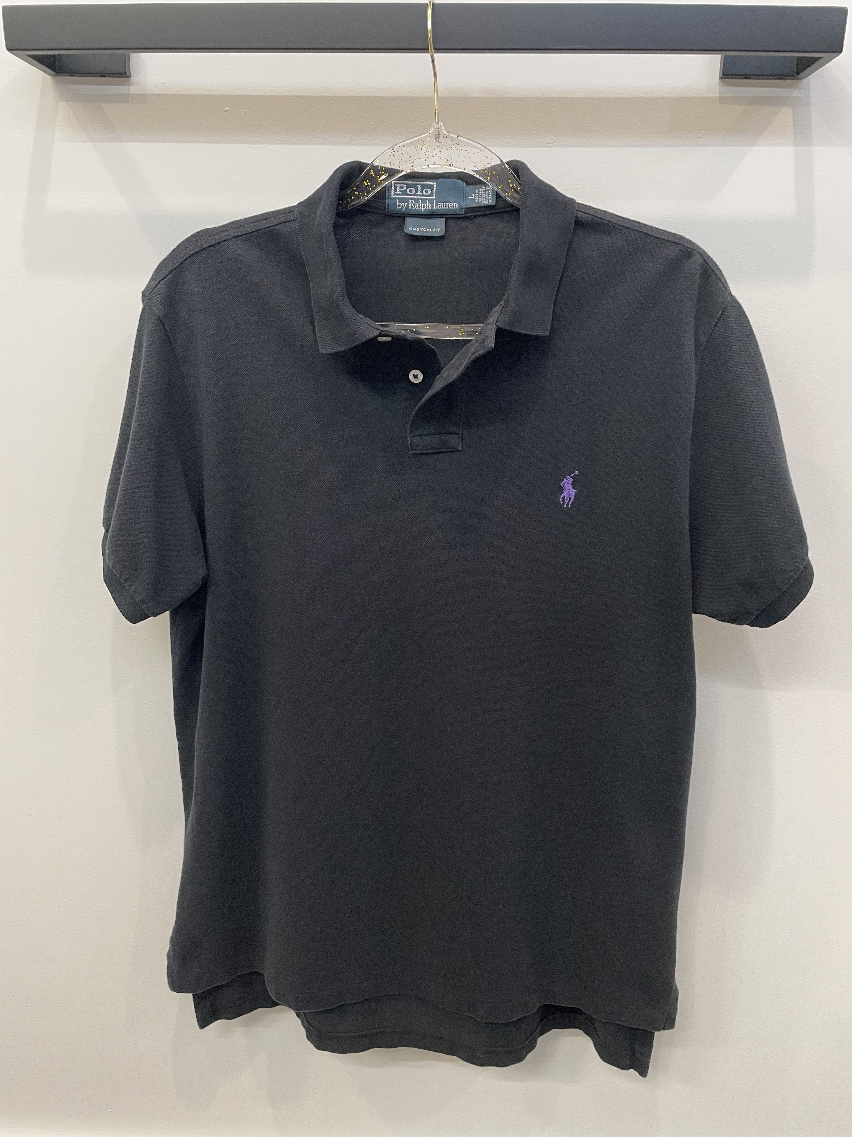 Ralph Lauren Polo by Ralph Lauren Men's Black Short Sleeve Polo Shirt L Size US L / EU 52-54 / 3 - 2 Thumbnail