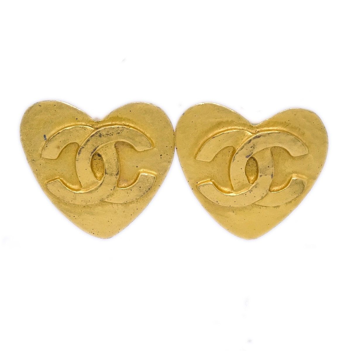 Chanel Chanel Vintage CC Heart Clip-On Metal Size ONE SIZE - 1 Thumbnail