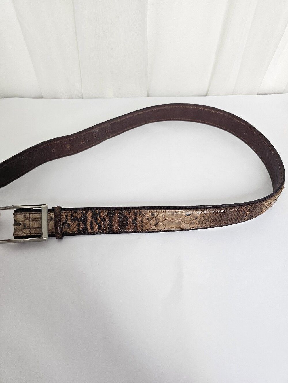 Other Vintage Claudio Orciani Python Snakeskin Leather Belt Size ONE SIZE - 5 Thumbnail