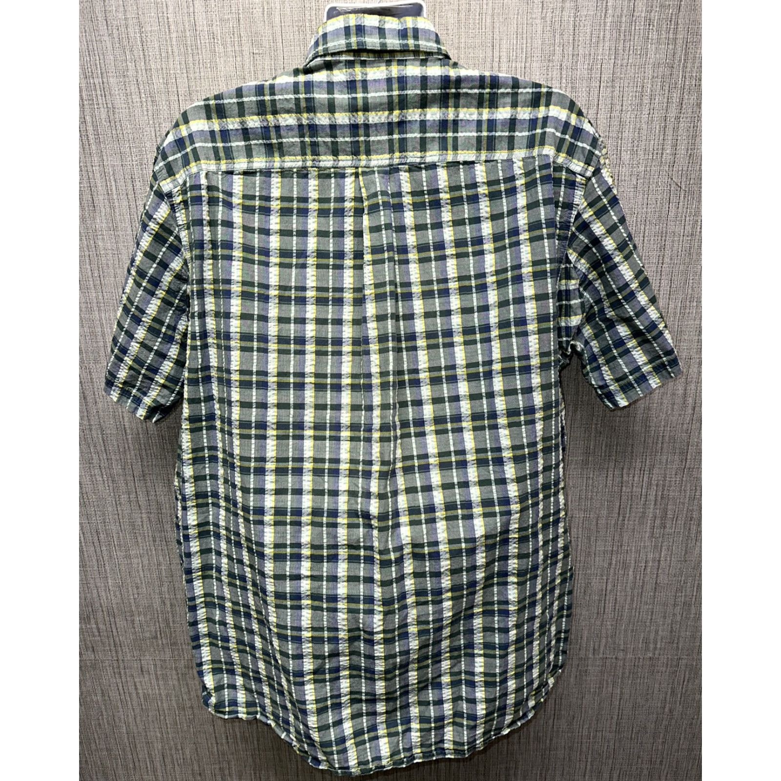 CO Duluth Men Shirt Plaid Short Sleeve Button Front Green Cotton XLT Size US XL / EU 56 / 4 - 5 Thumbnail