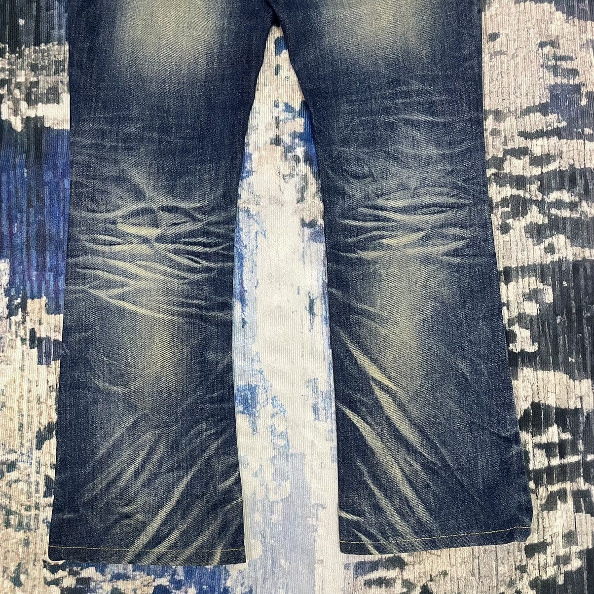 Hysteric Glamour 🇯🇵 LOLITA concert club catclaws distressed flare exotic denim Size 31" - 25 Thumbnail