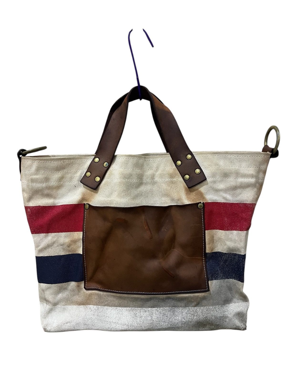 Japanese Brand vintage THE SUPERIOR LABOUR JPN CANVAS LEATHER SHOULDER BAG Size ONE SIZE - 2 Thumbnail