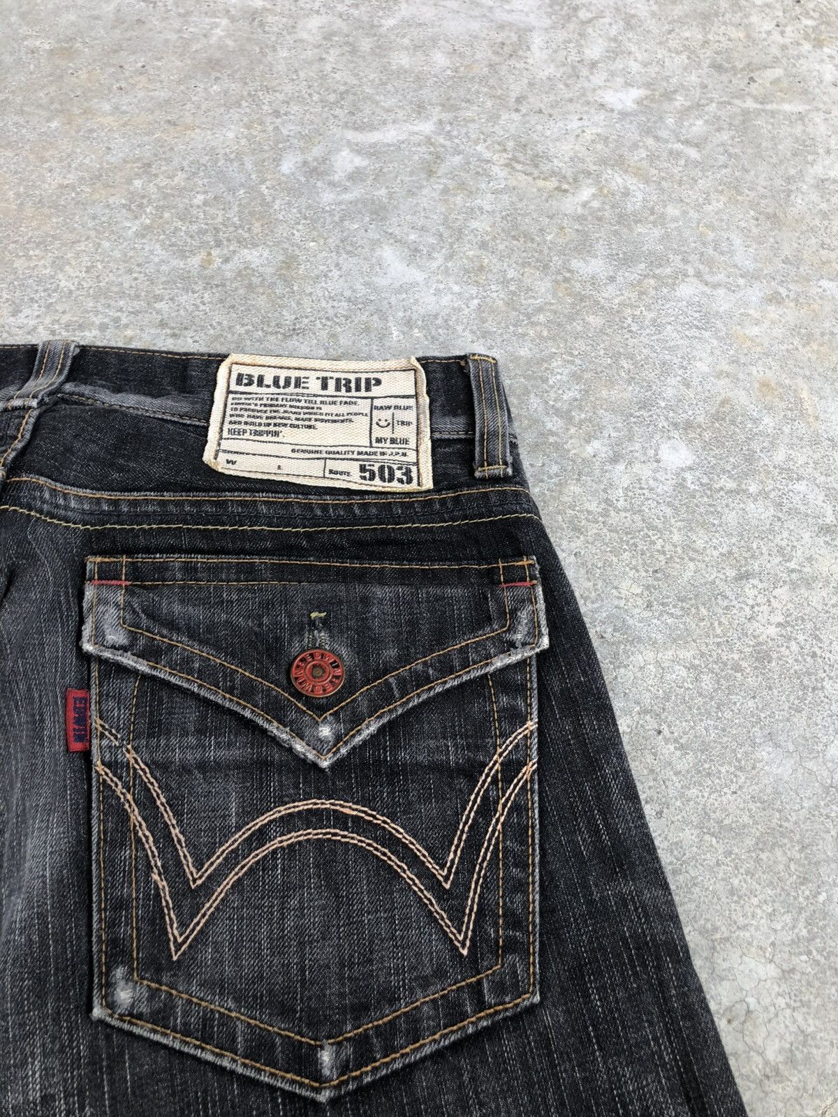 If Six Was Nine Edwin 503 Flared Jeans Distressed Jeans Size US 30 / EU 46 - 17 Thumbnail