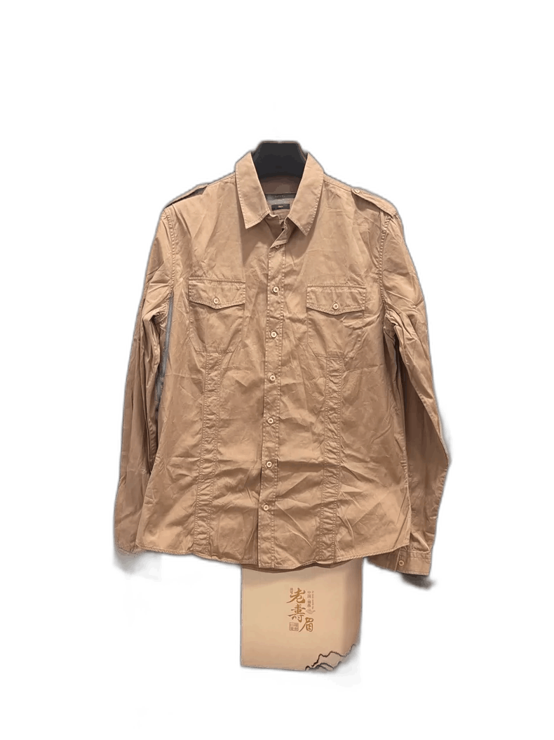 Gucci Gucci Long Sleeve Military Shirt Size US M / EU 48-50 / 2 - 1 Thumbnail