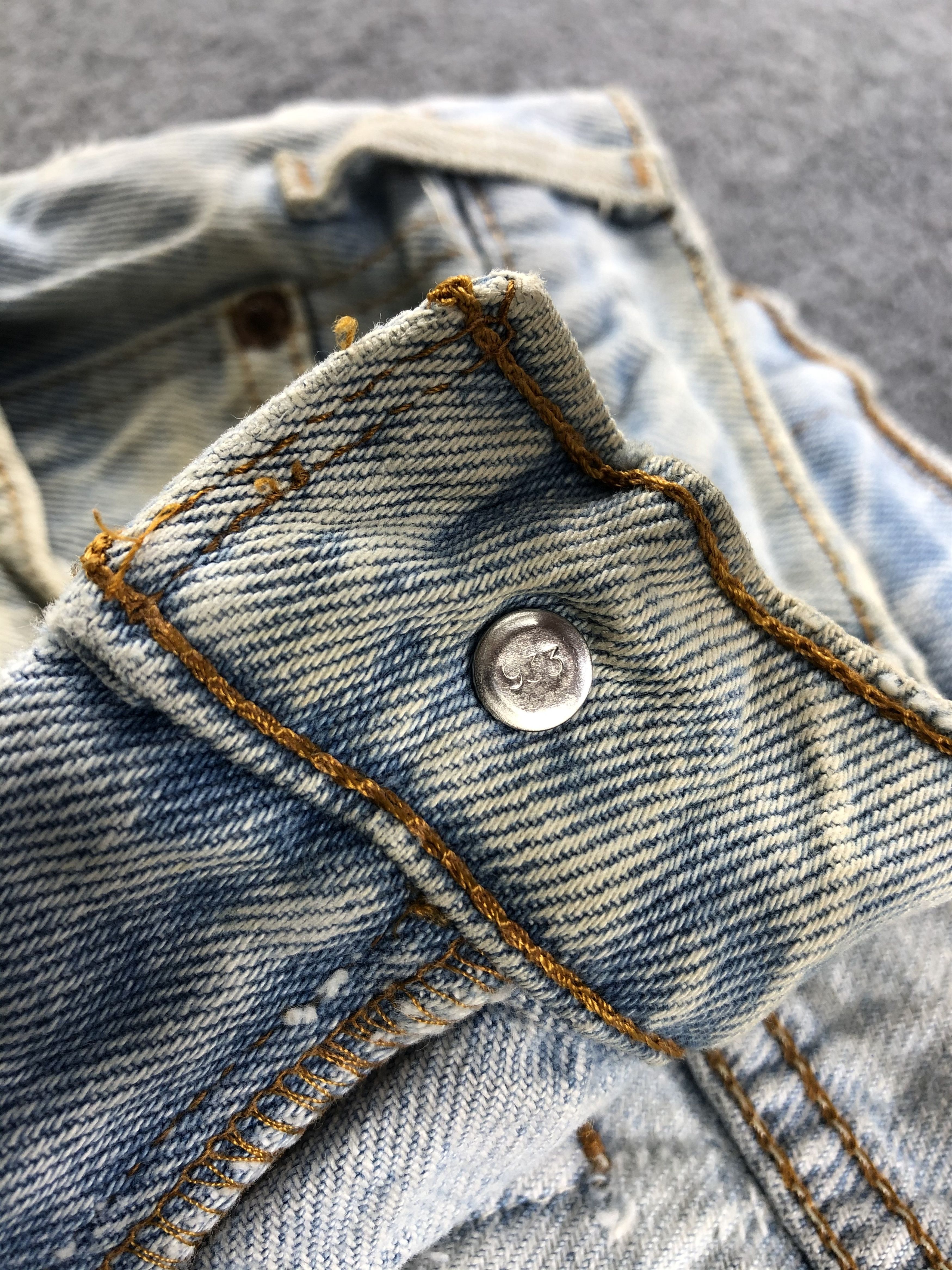 Levi's Vintage Distress Levis 550 Orange Tab Jeans-JM656 Size US 32 / EU 48 - 8 Thumbnail