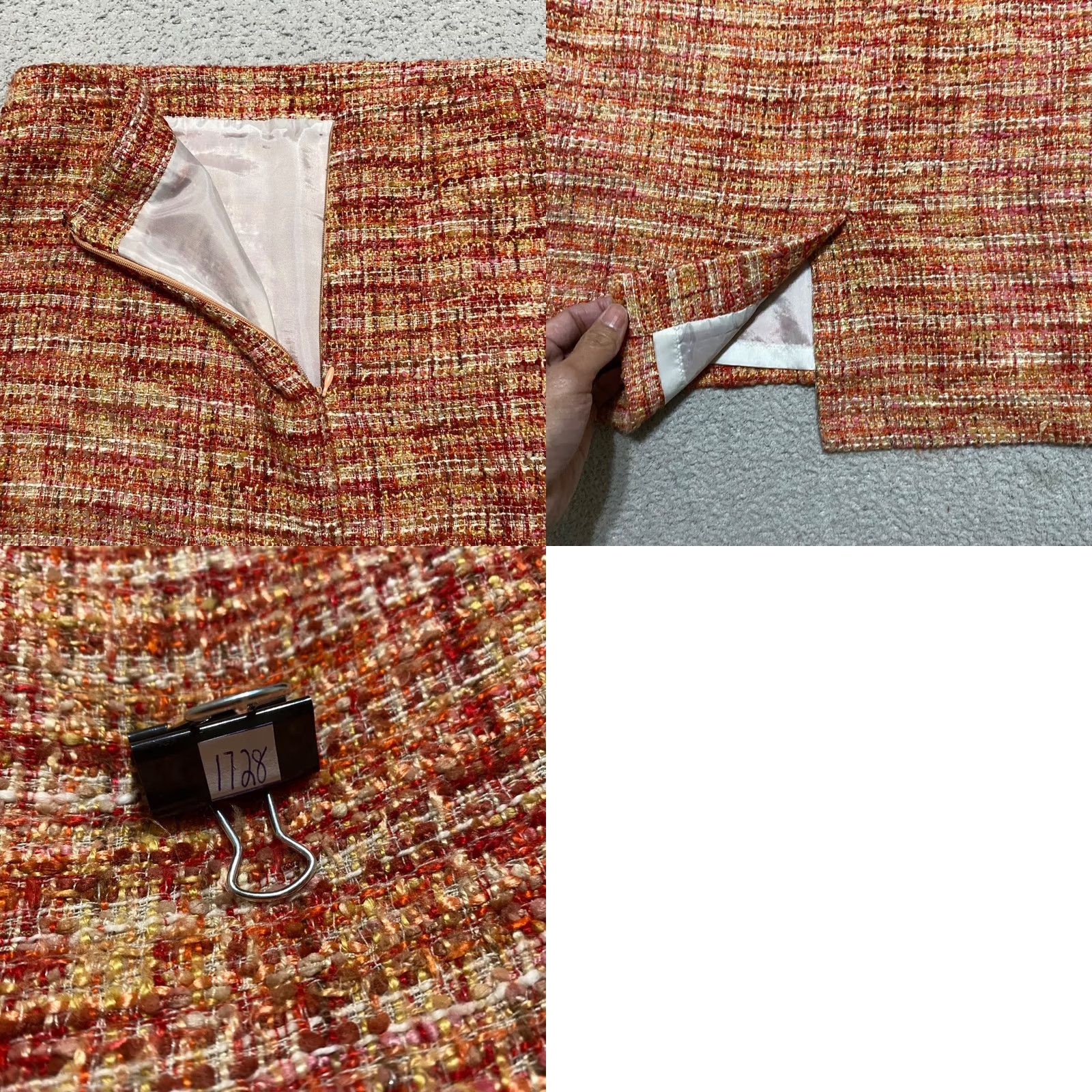 Talbots Talbots Womens 10 Skirt Multicolor Tweed Pencil Straight Office Business Lined Size 32" / US 10 / IT 46 - 8 Thumbnail